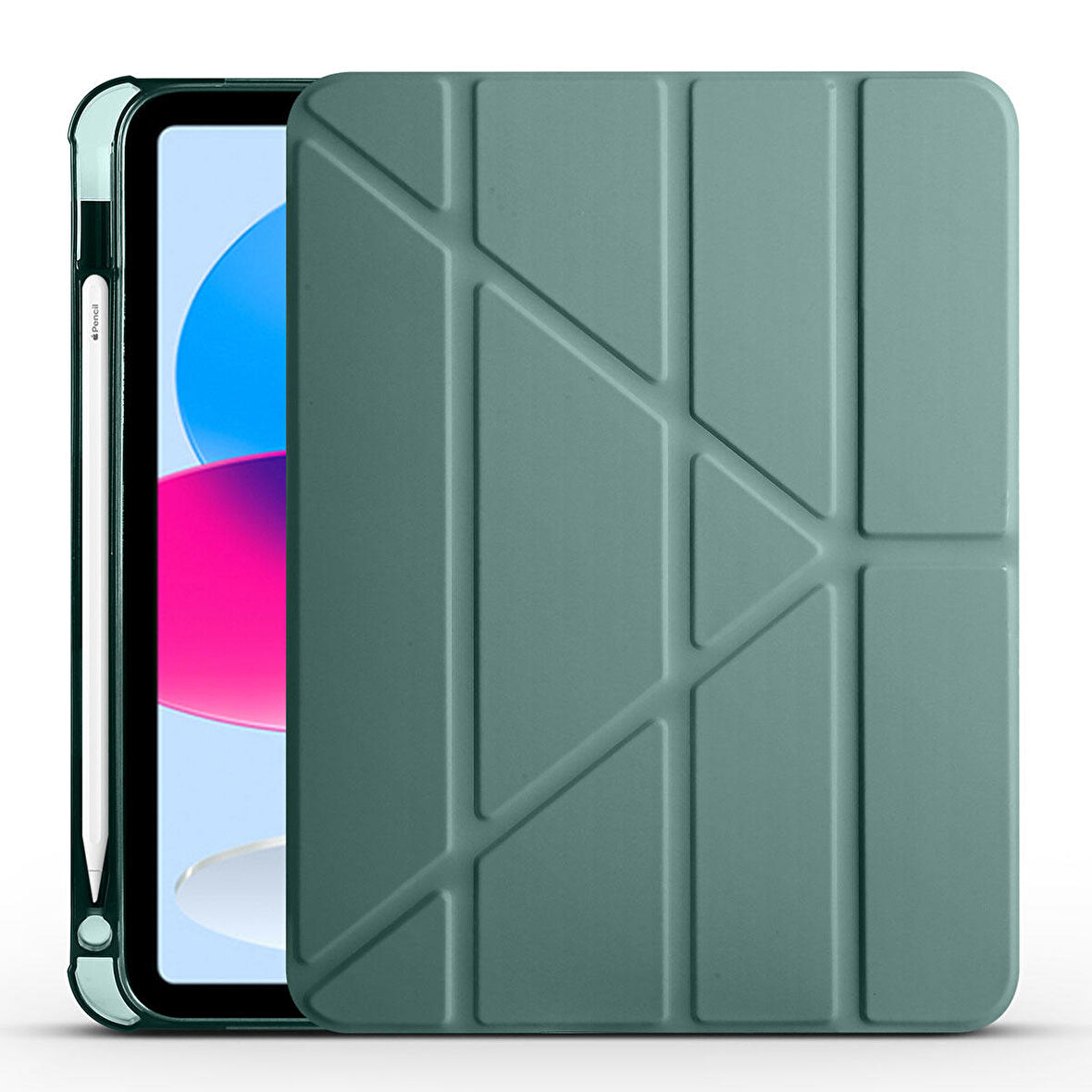 Samsung Galaxy Tab S7 T870 Kılıf Trifolding Standlı Kalemlikli Kapak RD2