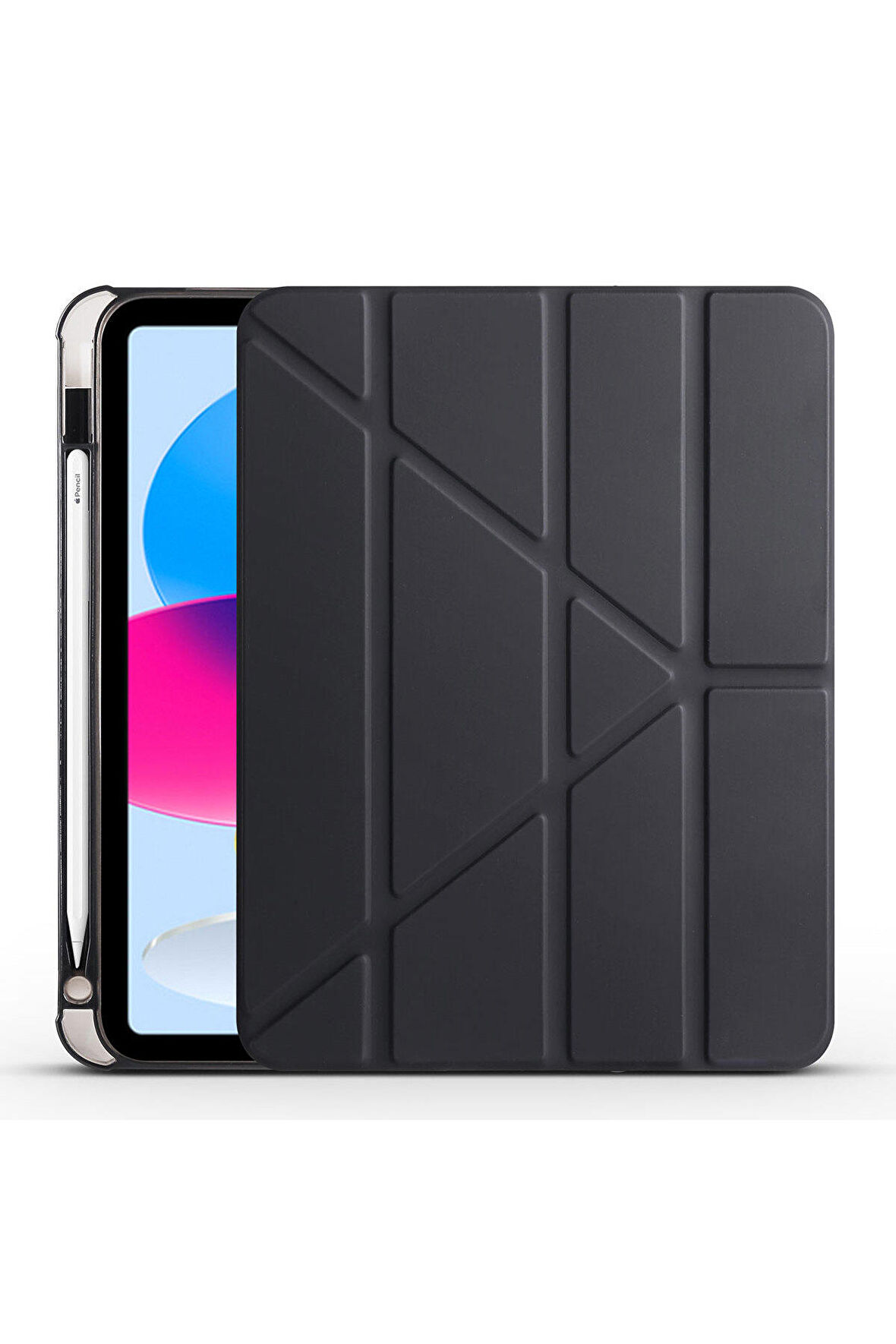 Samsung Galaxy Tab A4 10.4 T500 Kılıf Trifolding Standlı Kalemlikli Kapak RD2