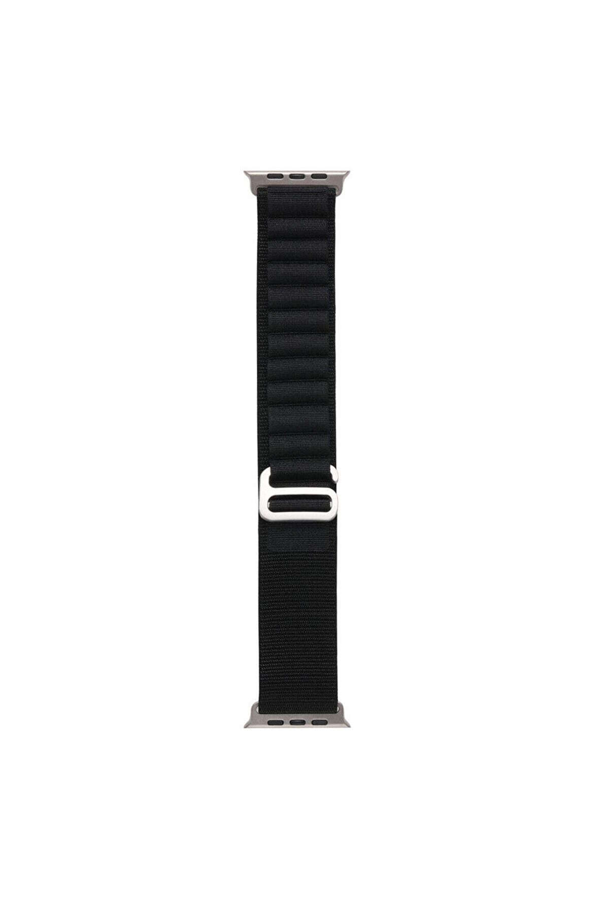 Apple Watch Ultra 7 45mm Uyumlu Kordon Alpin Kumaş Kordon