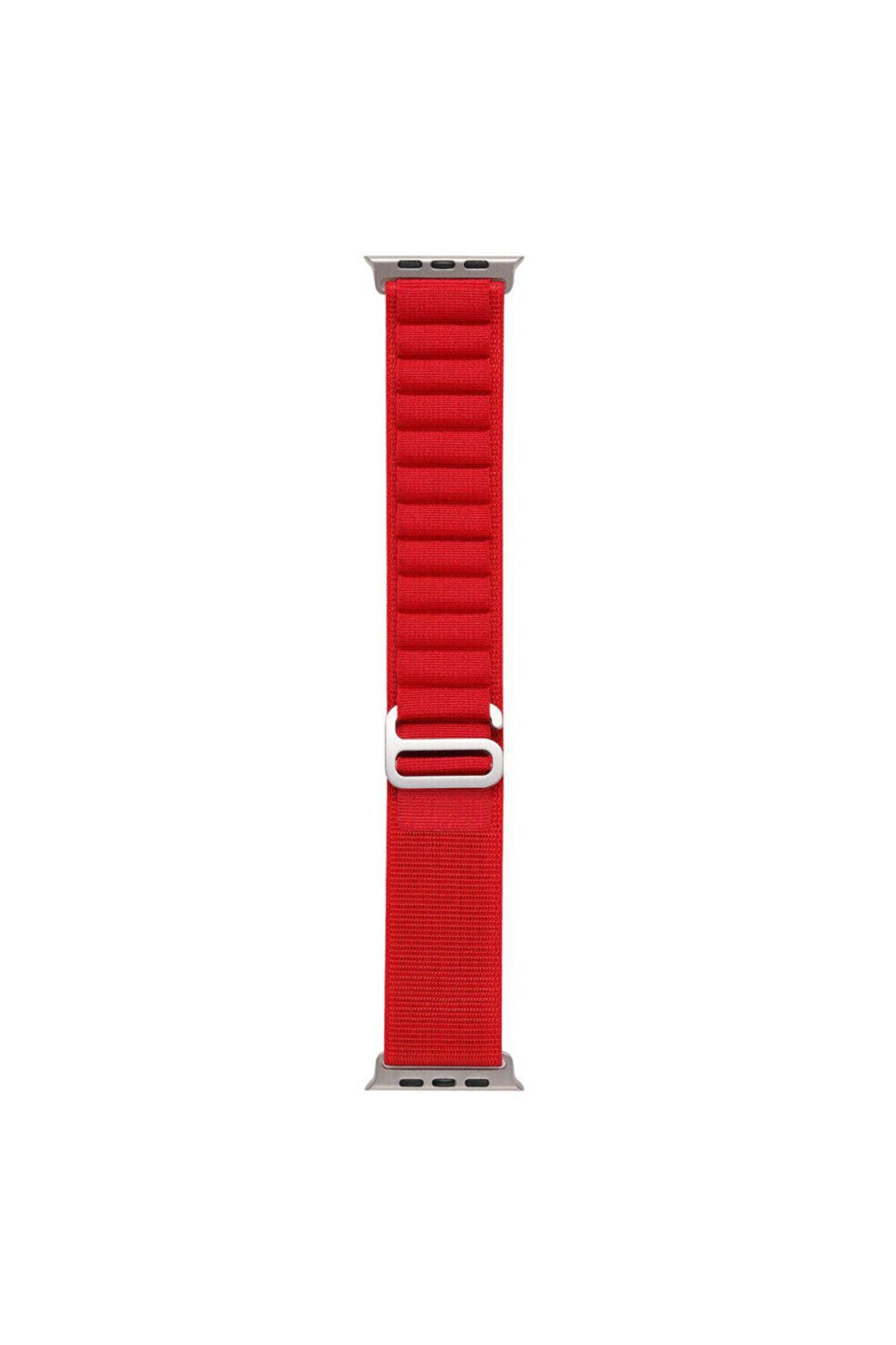 Apple Watch Ultra 7 45mm Uyumlu Kordon Alpin Kumaş Kordon