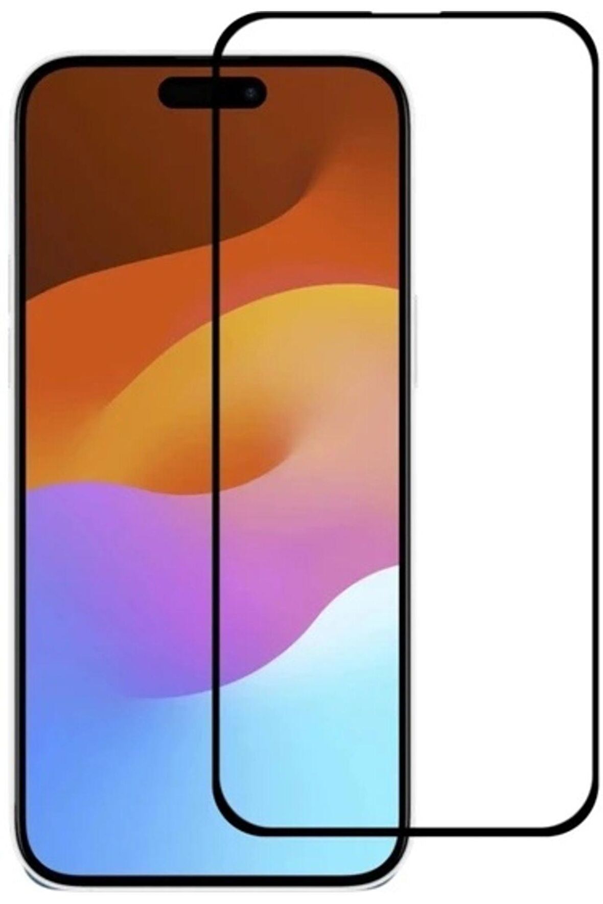 İphone 15 Pro Ekran Koruyucu Tam Kapatan Seramik Nano Glass Esnek Koruyucu