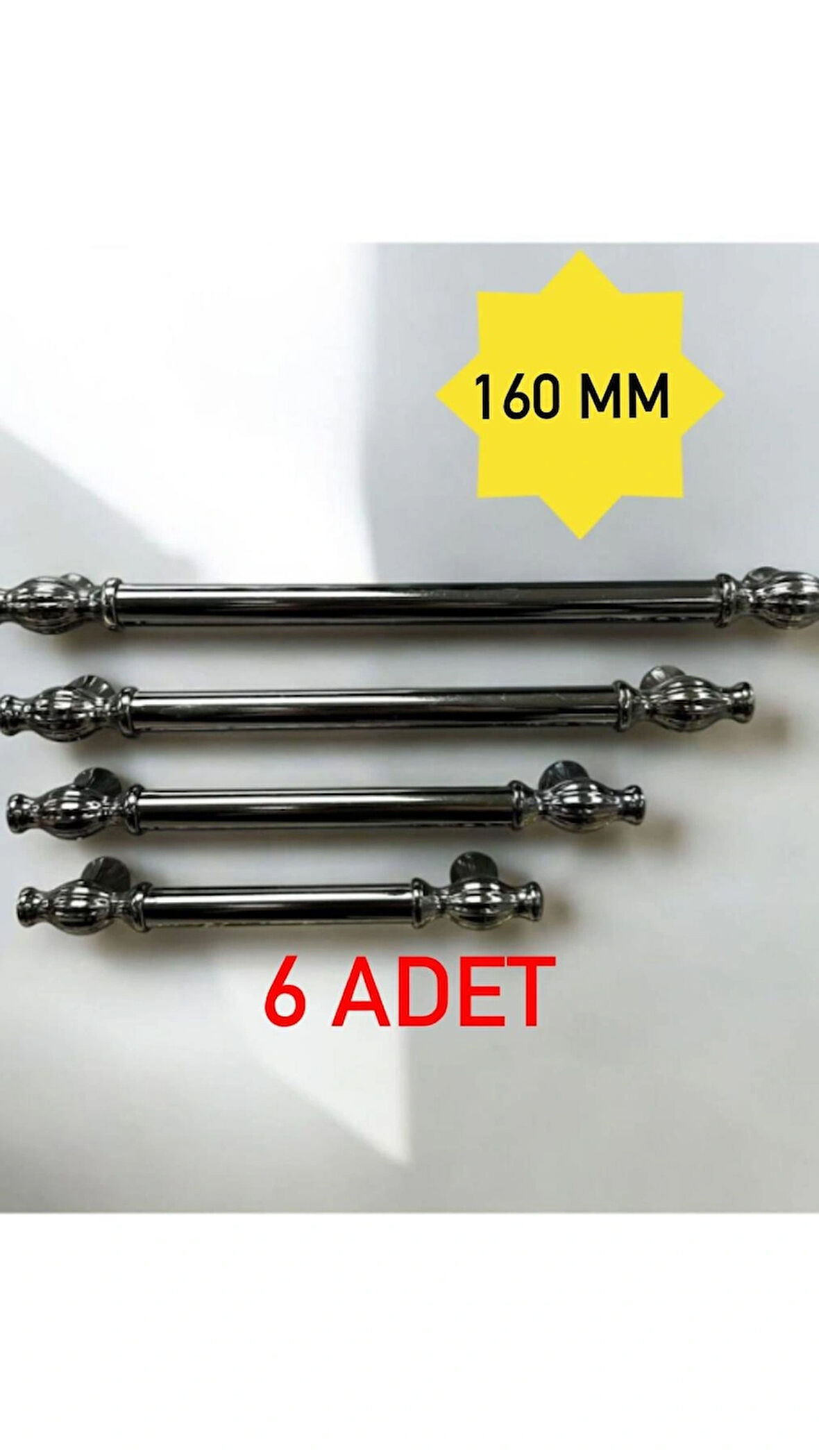DORA FÜME DOLAP MOBİLYA ÇEKMECE KULP 160 MM 6 ADET 