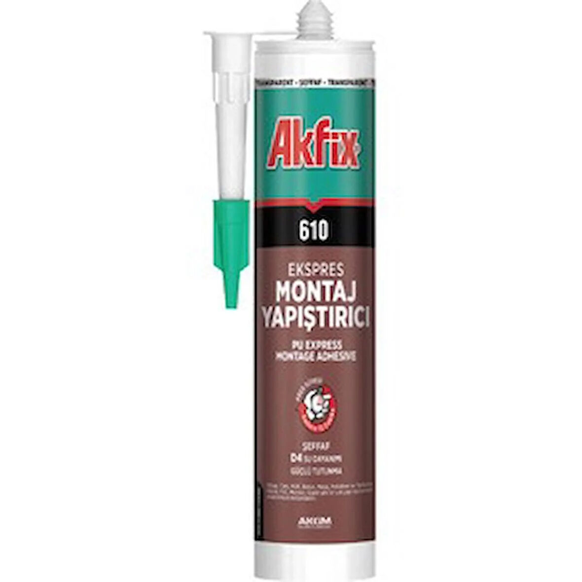 Akfix 610 Ekspres Montaj Yapıştırıcı Sıvı Çivi  310ML Şeffaf