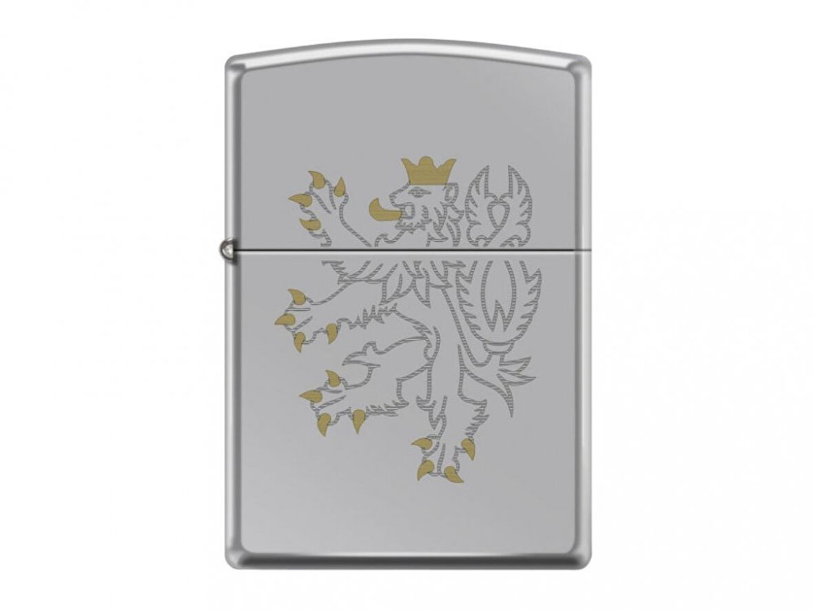 Zippo Armor® Kasa Czech Lion Dizayn Çakmak