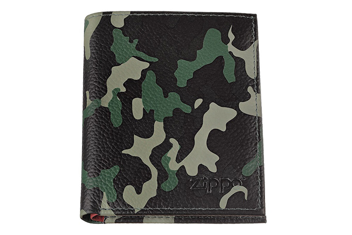 Zippo Deri Cüzdan Tri-Fold Yeşil