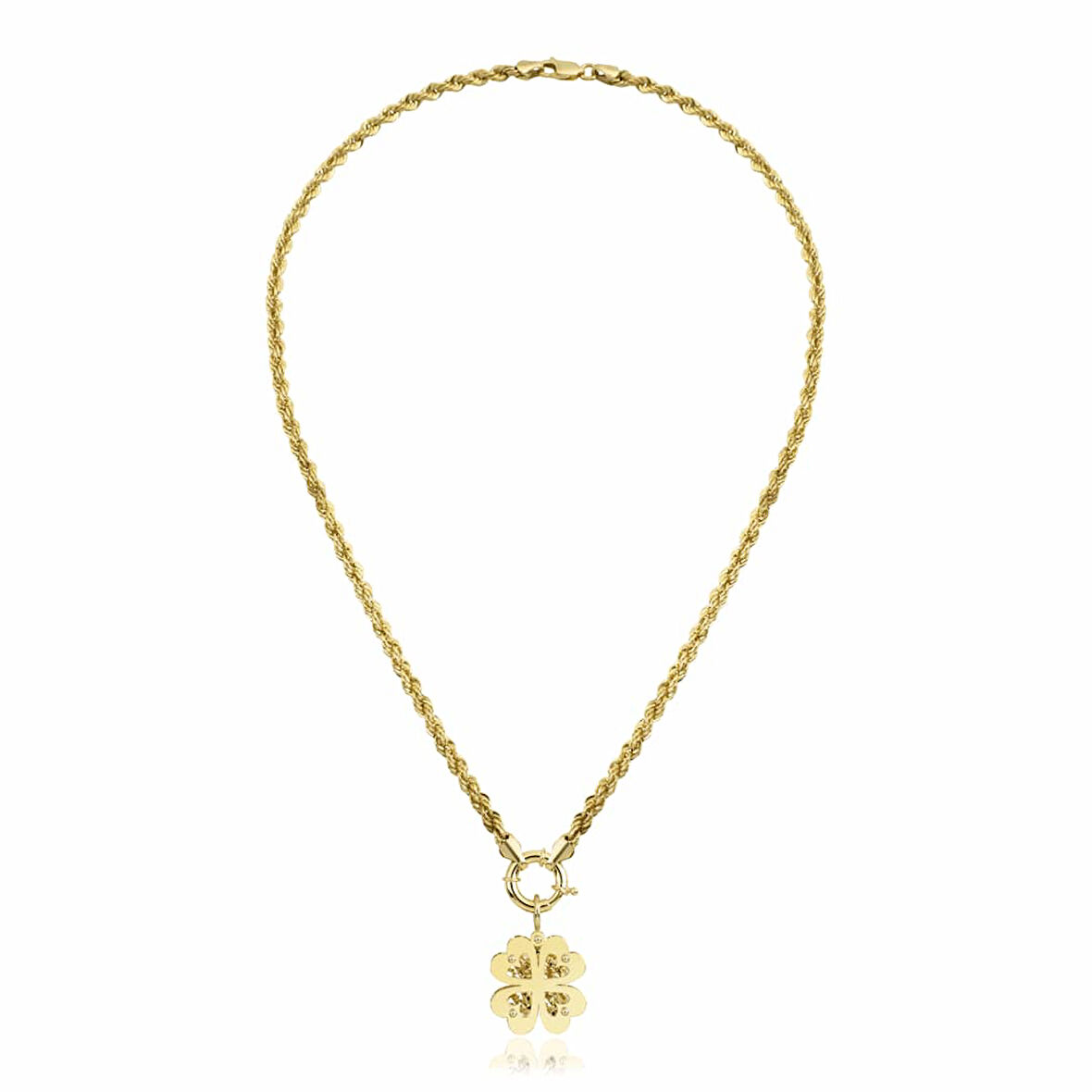 Yonca Uçlu Zincir Kolye ZKU151