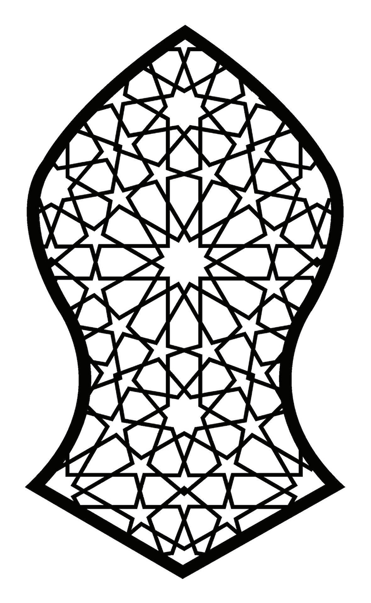 Selçuklu Nalın Desen Duvar Dekor Sticker 30 x 60 cm