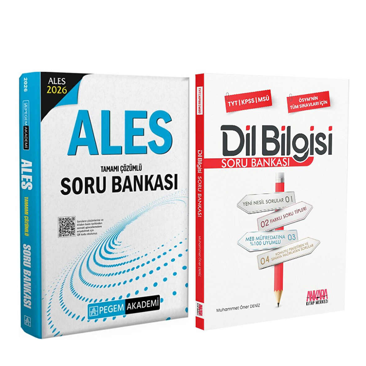 Pegem Yayınları 2026 ALES ve AKM Dil Bilgisi Soru Bankası Seti 2 Kitap