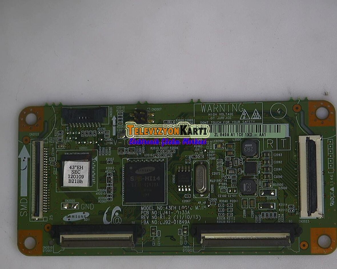 LJ41-10133A, LJ92-01849A, Samsung PS43E490B1WXTK, T CON Board, 843AX-YB01