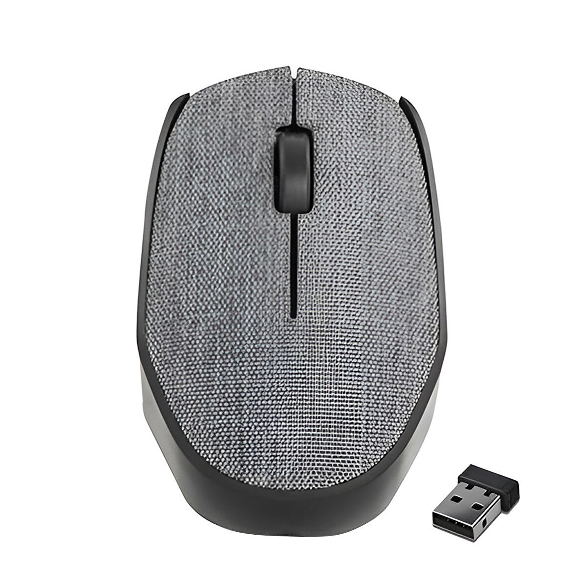 EVEREST KM-218 2.4 GHZ USB KUMAŞ YÜZEY GRİ KABLOSUZ MOUSE