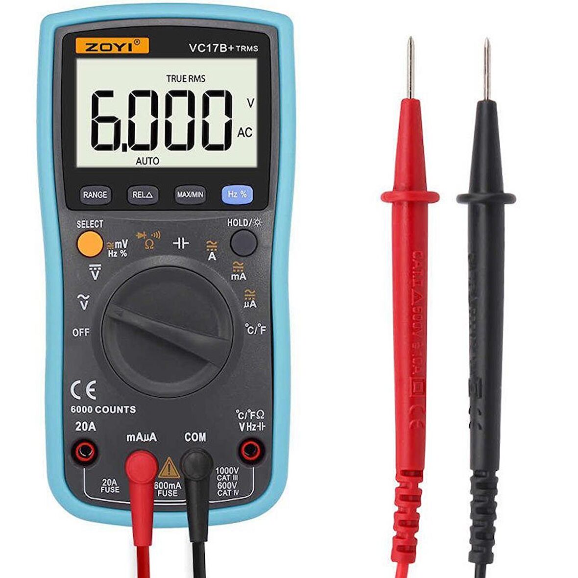 ZOYI VC-17B+ TRUE RMS DİJİTAL ÖLÇÜ ALETİ