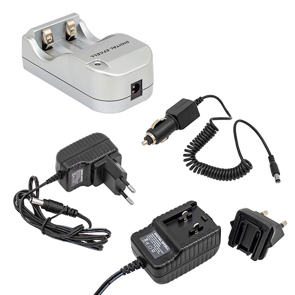 Digital Efcell 123A - 16340 - 17335 2’Li Ev Ve Araç Pil Şarj Cihazı