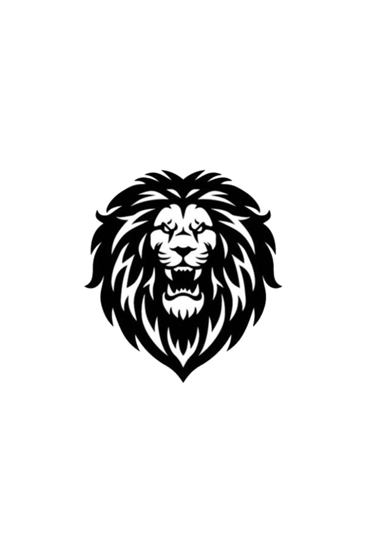 Aslan Tasarımlı Sticker (Oto-Motor-Laptop-Duvar-Dekor) 30 x 30 cm