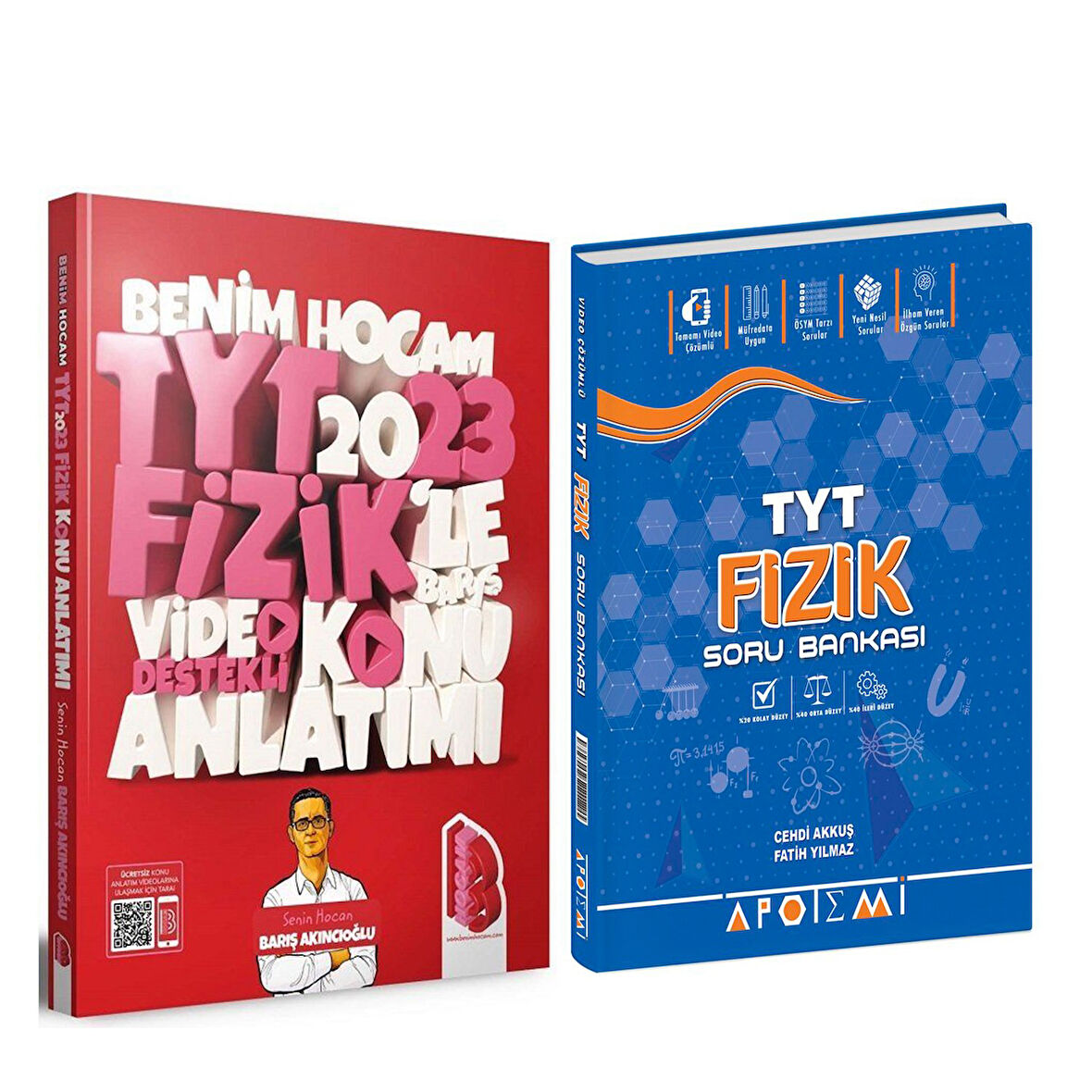 Benim Hocam 2023 TYT Fizik Video Destekli Konu ve Apotemi Soru Bankası Seti 2 Kitap