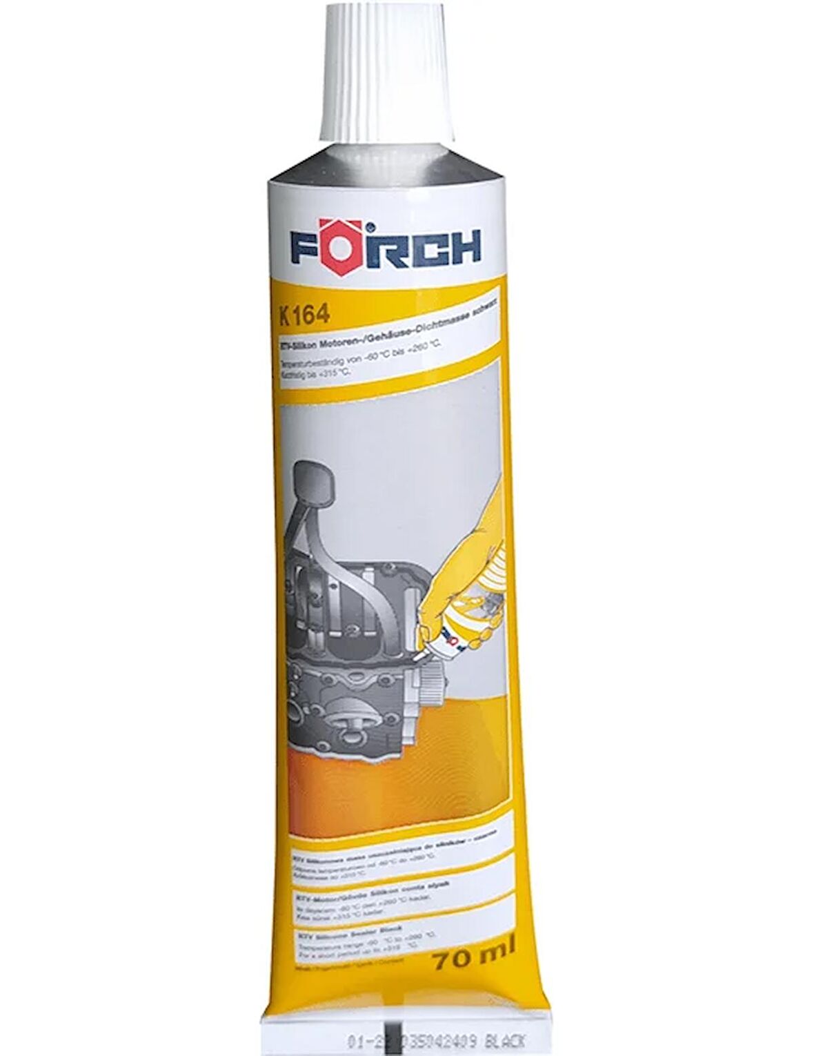 FÖRCH RTV SİLİKON SIVI CONTA SİYAH 70ML K164