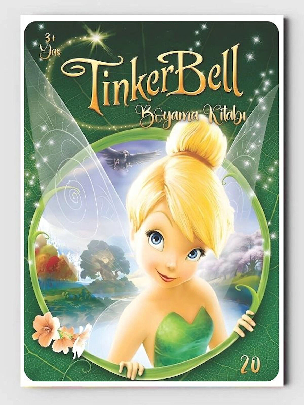 Tinkerbell Boyama Kitabı (20 Tam Sayfa), (Sticker Hediyeli)