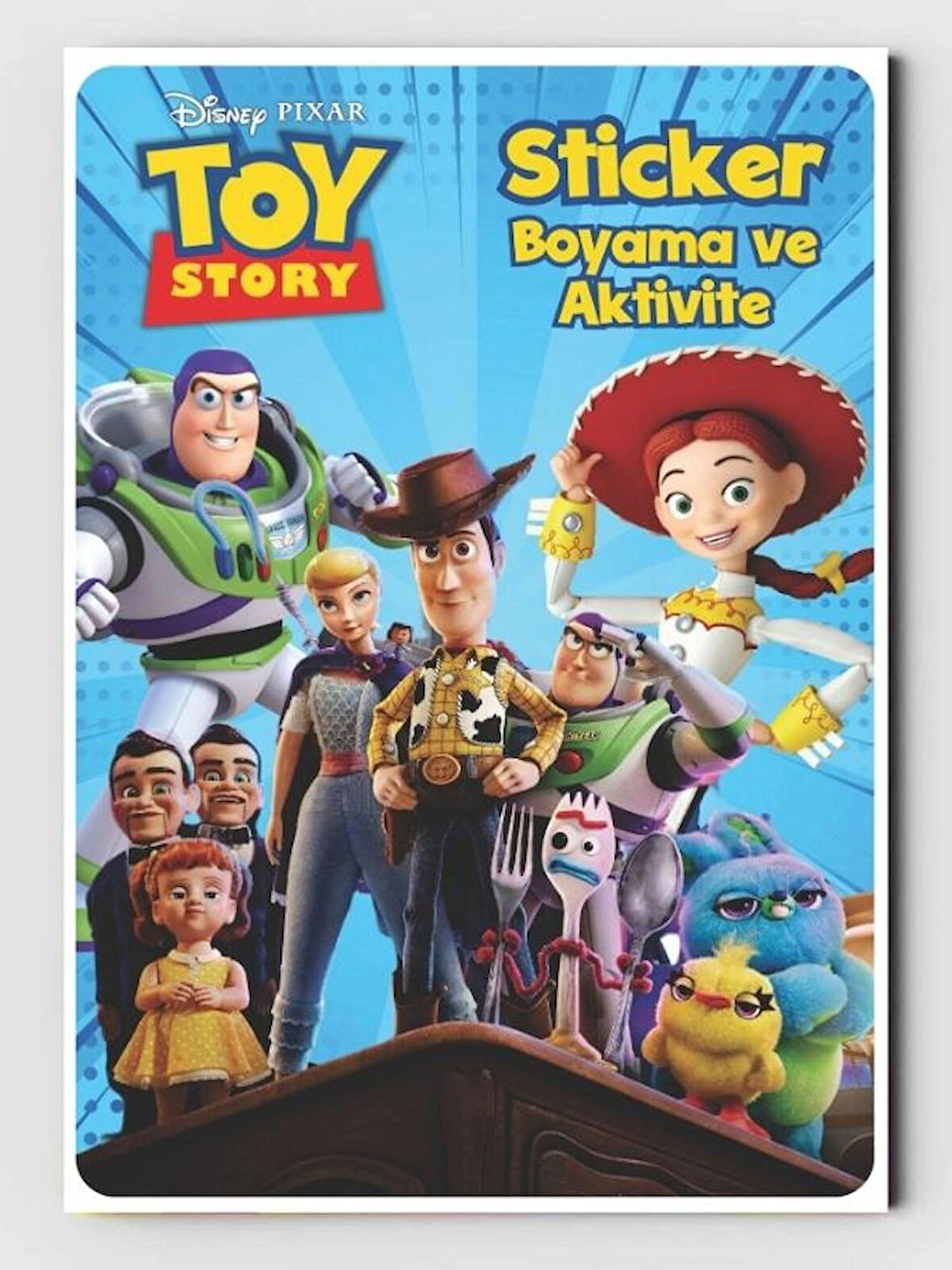 Toy Story (Oyuncak Hikayesi) Boyama Kitabı (20 Tam Sayfa), (Sticker Hediyeli)