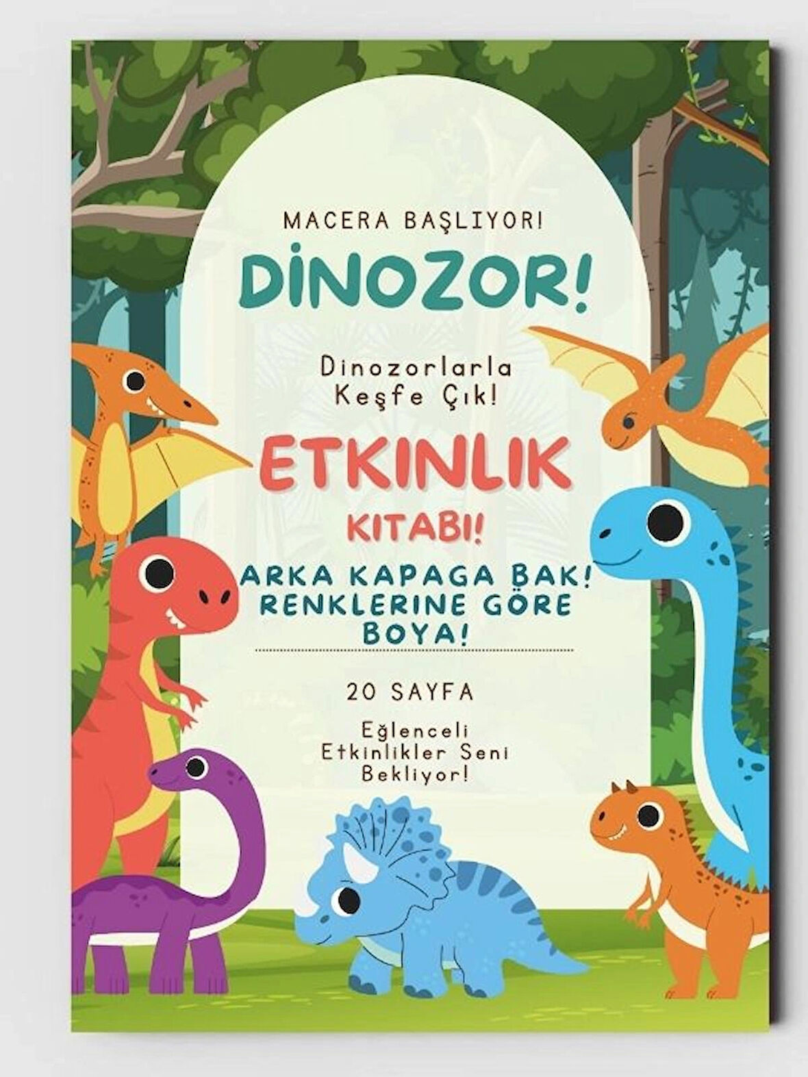 Dinozor Temalı Etkinlik ve Çocuklar Için Boyama Kitabı (20 TAM SAYFA RESİMLİ BOYAMA KİTABI) Henüz Yorum Yazılmamış.