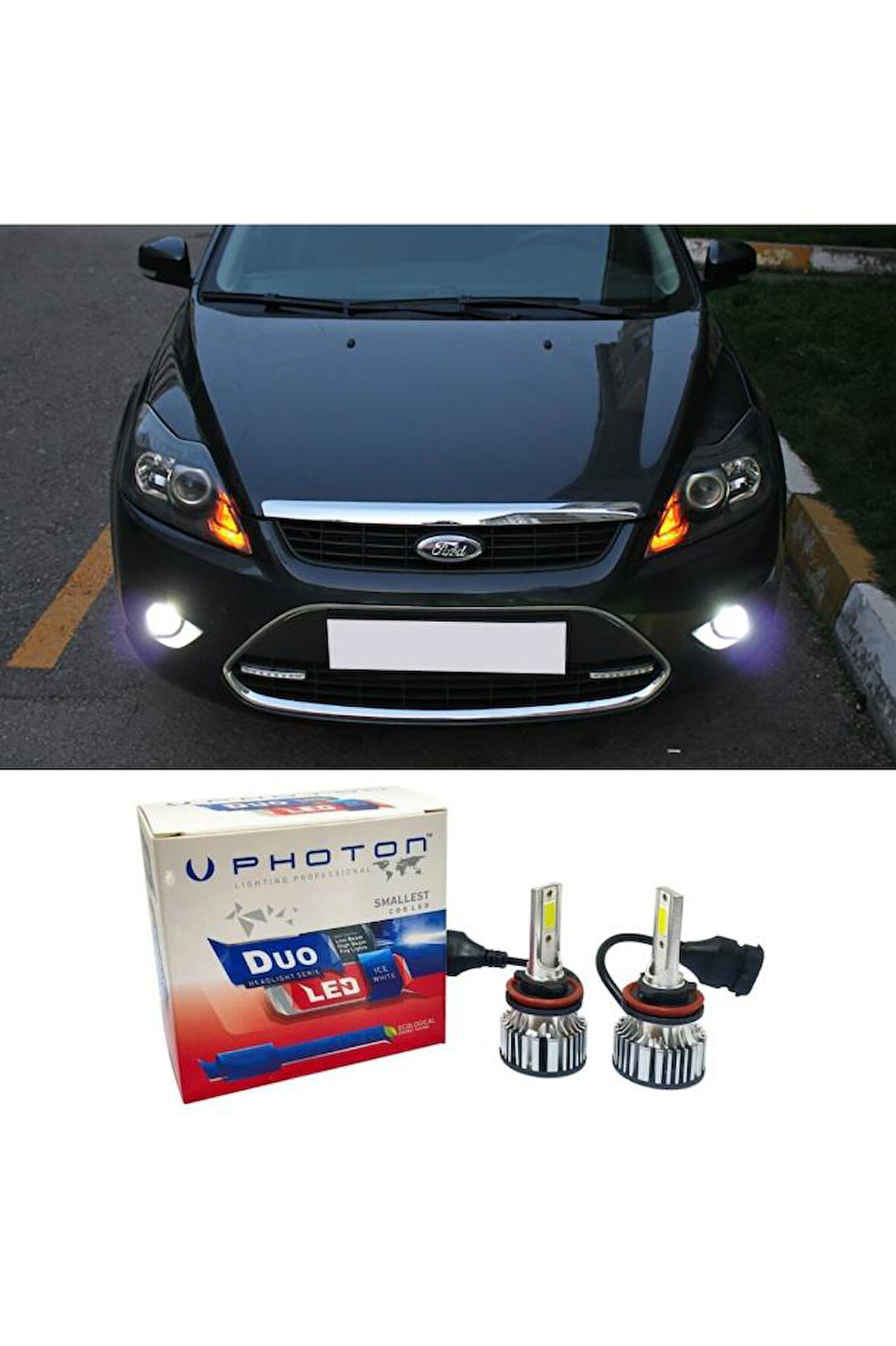 Uyumlu Focus 2.5 Led Xenon Kısa Far Ampulü H7 Duo Yeni Seri Beyaz 2008-2011
