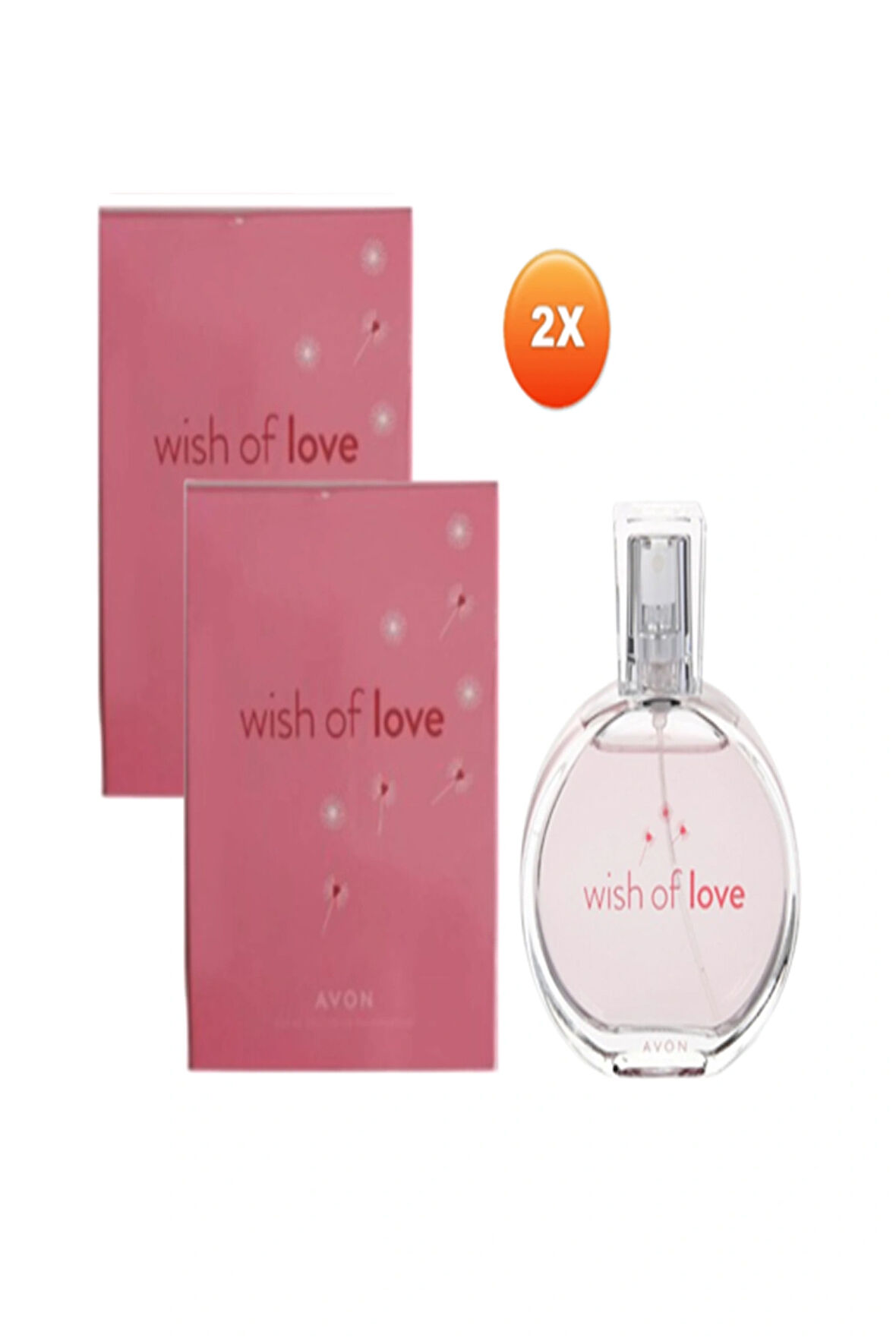 Wish of Love Kadın Parfüm EDT 50 ml (2 Adet)