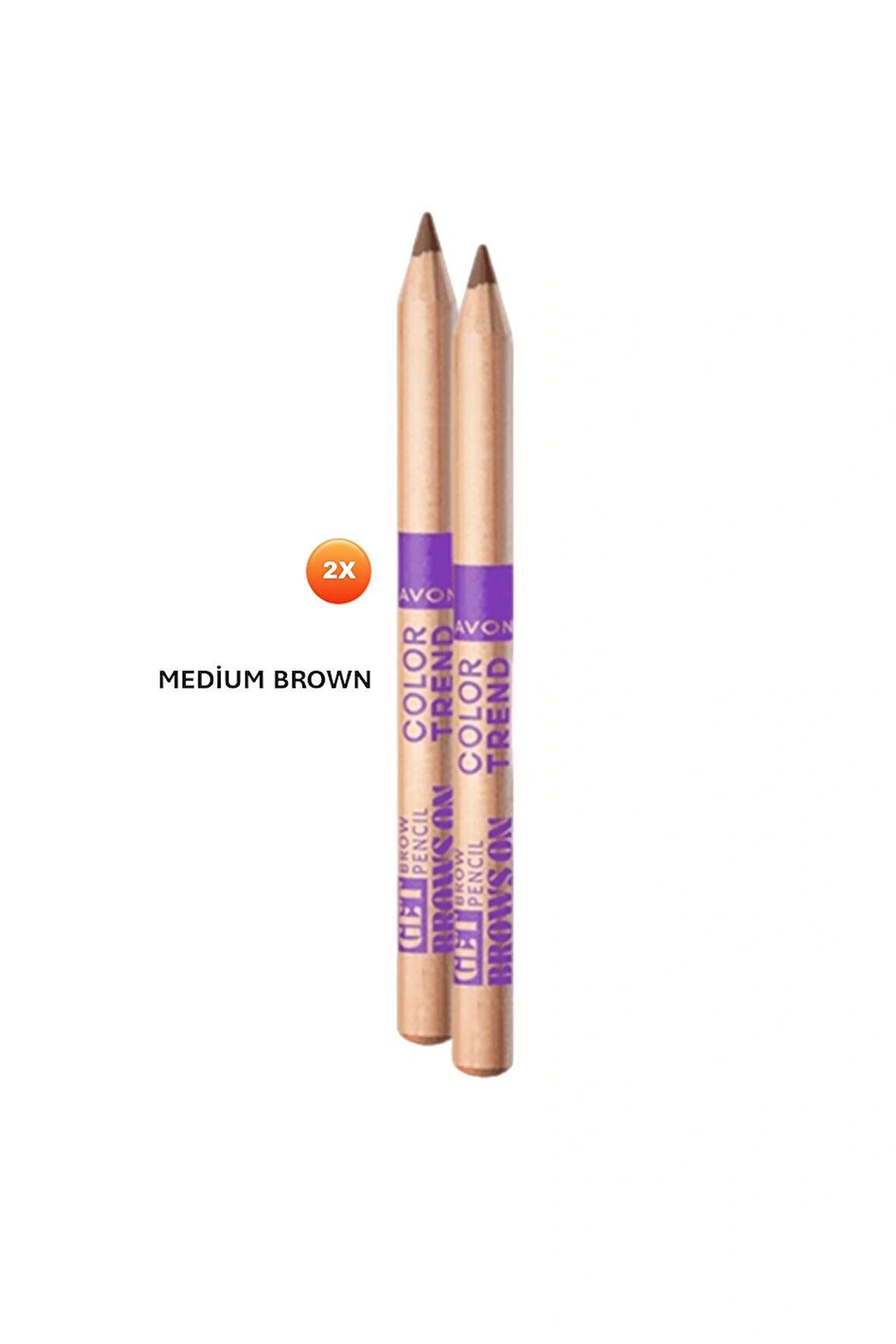 Avon Color Trend Kaş Kalemi - Medium Brown (2 Adet)