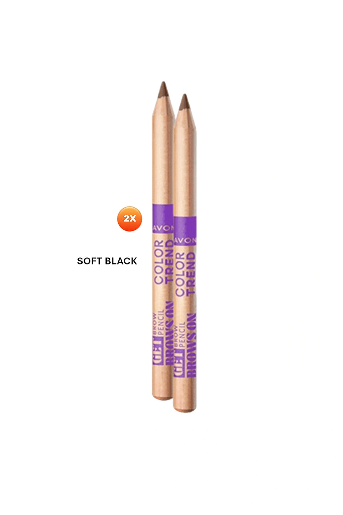 Avon Color Trend Kaş Kalemi - Soft Black (2 Adet)