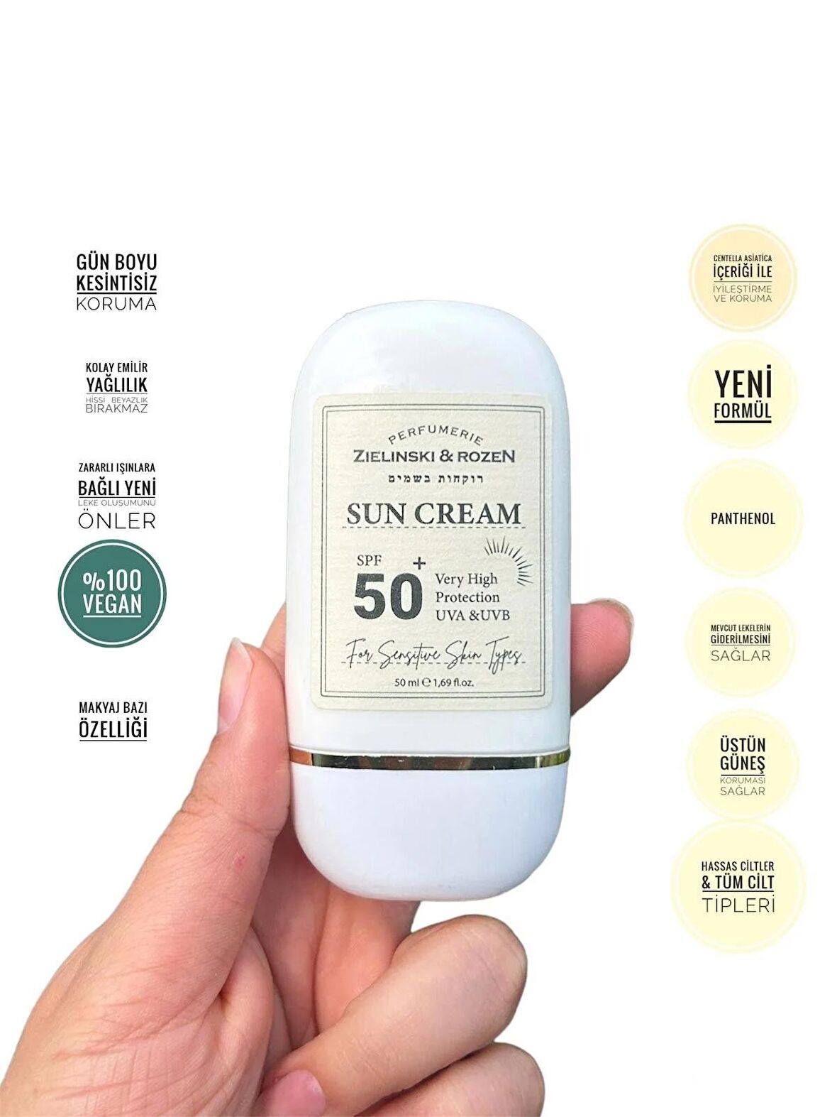 SPF50 Sun Cream 50ML Tüm Cilt Tipleri Limited Edition