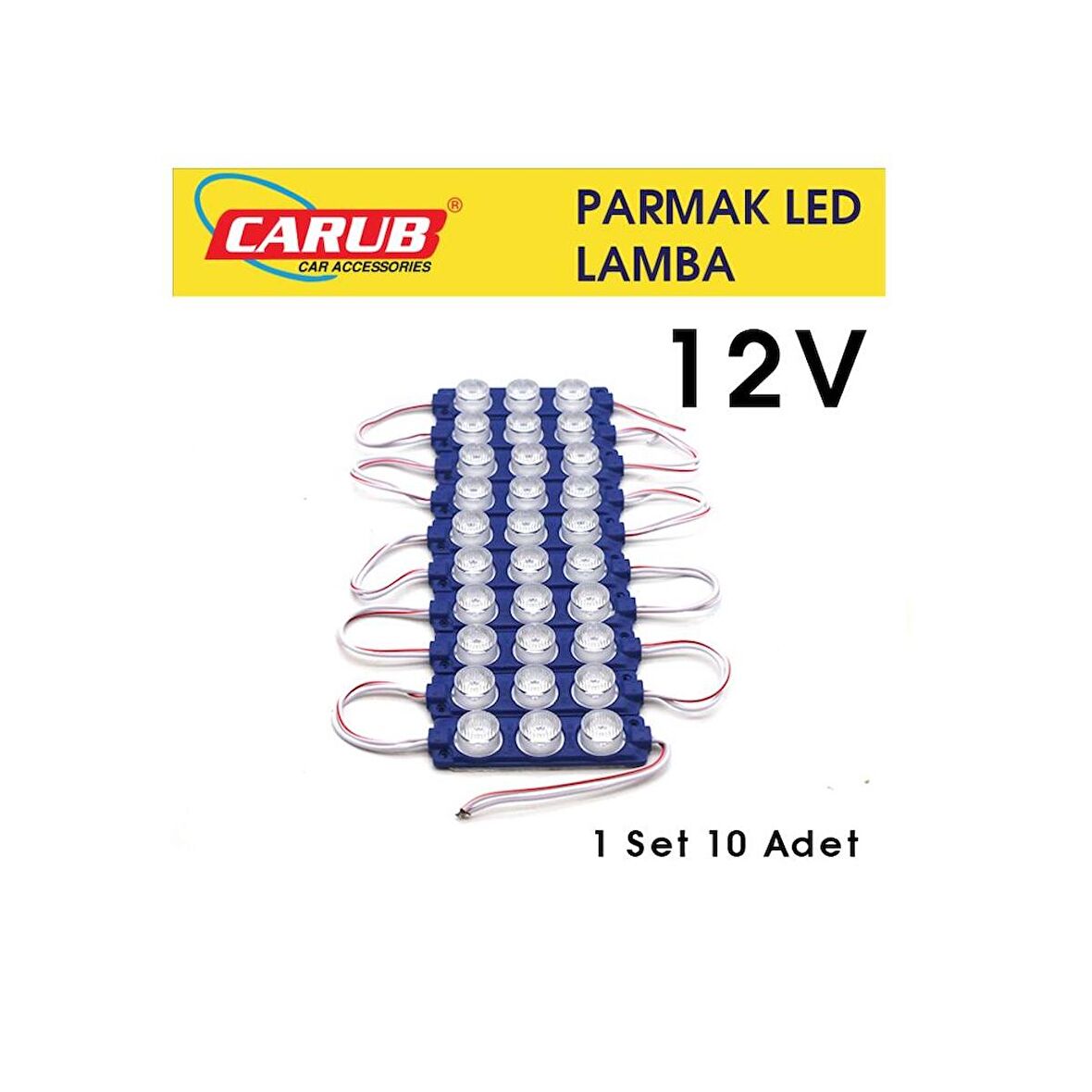 CARUB BR0409929 12V CAMLI SOFT PARMAK LAMBA MAVi 10LU PAKET