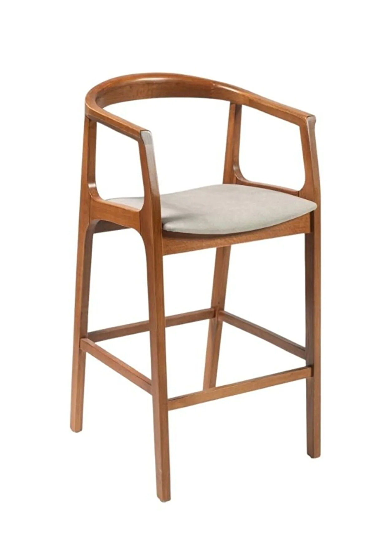Helsinki Ahşap Bar Sandalyesi