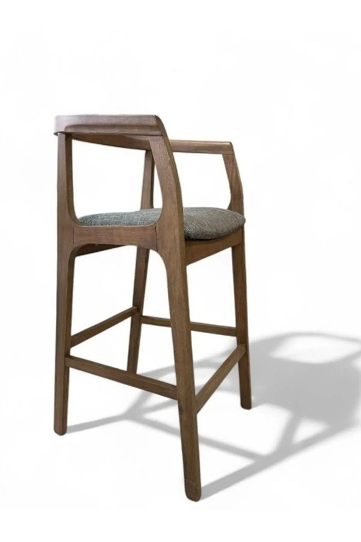 Helsinki Ahşap Bar Sandalyesi