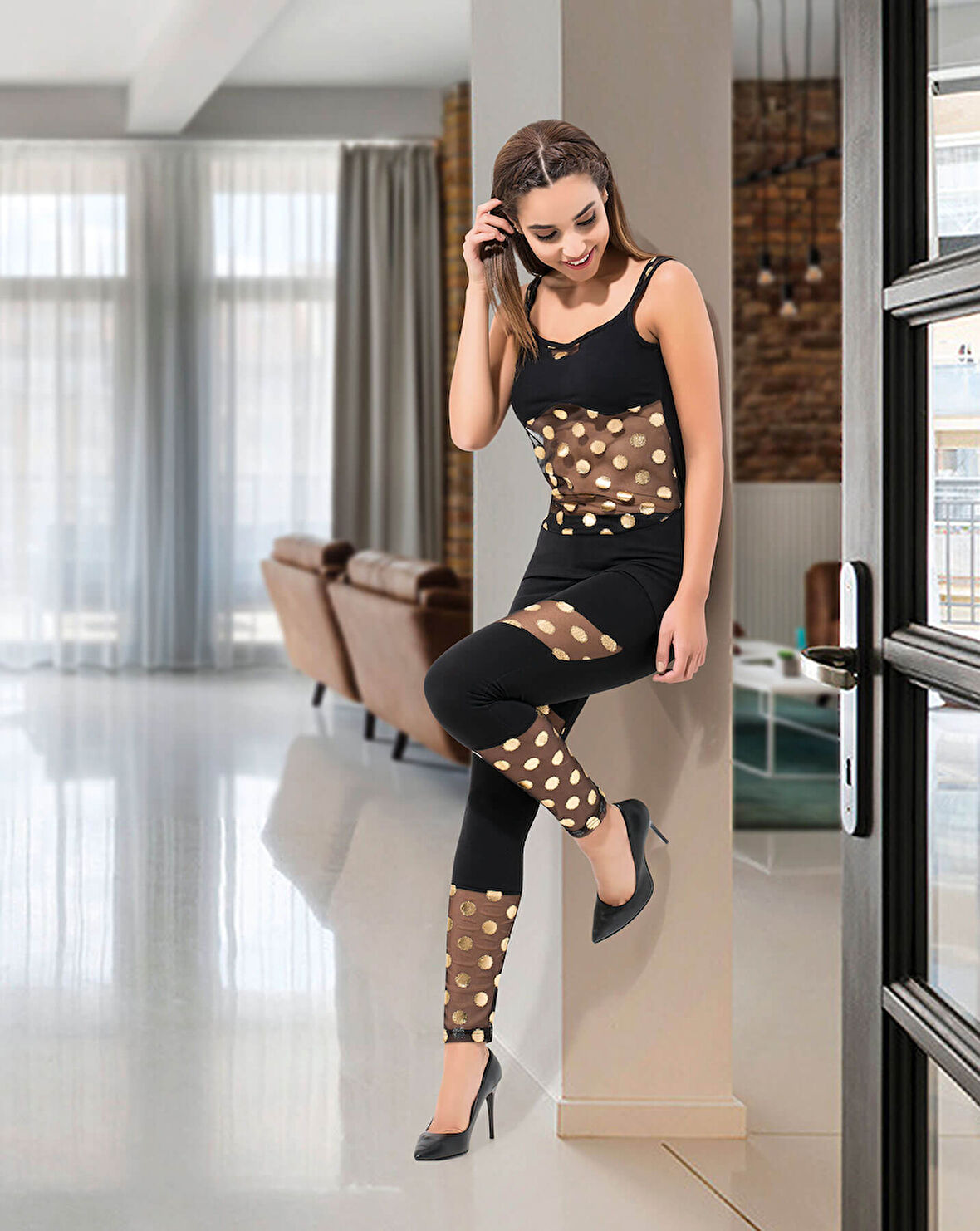 Askılı Kadın Tayt Takım 1501