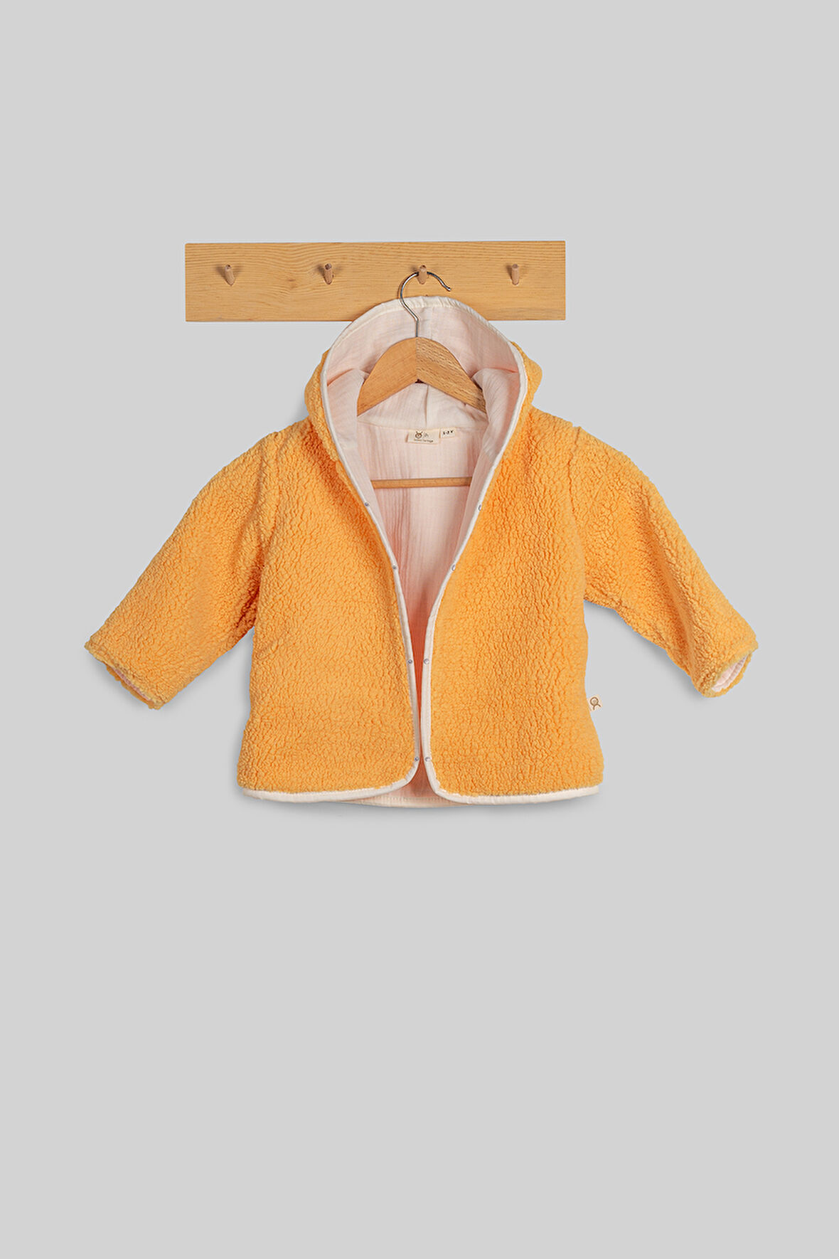 Heritage Puffy Astarlı Peluş Bebek Çocuk Ceket - Kopüşonlu Peluş Mont - ZTPUFCEKET