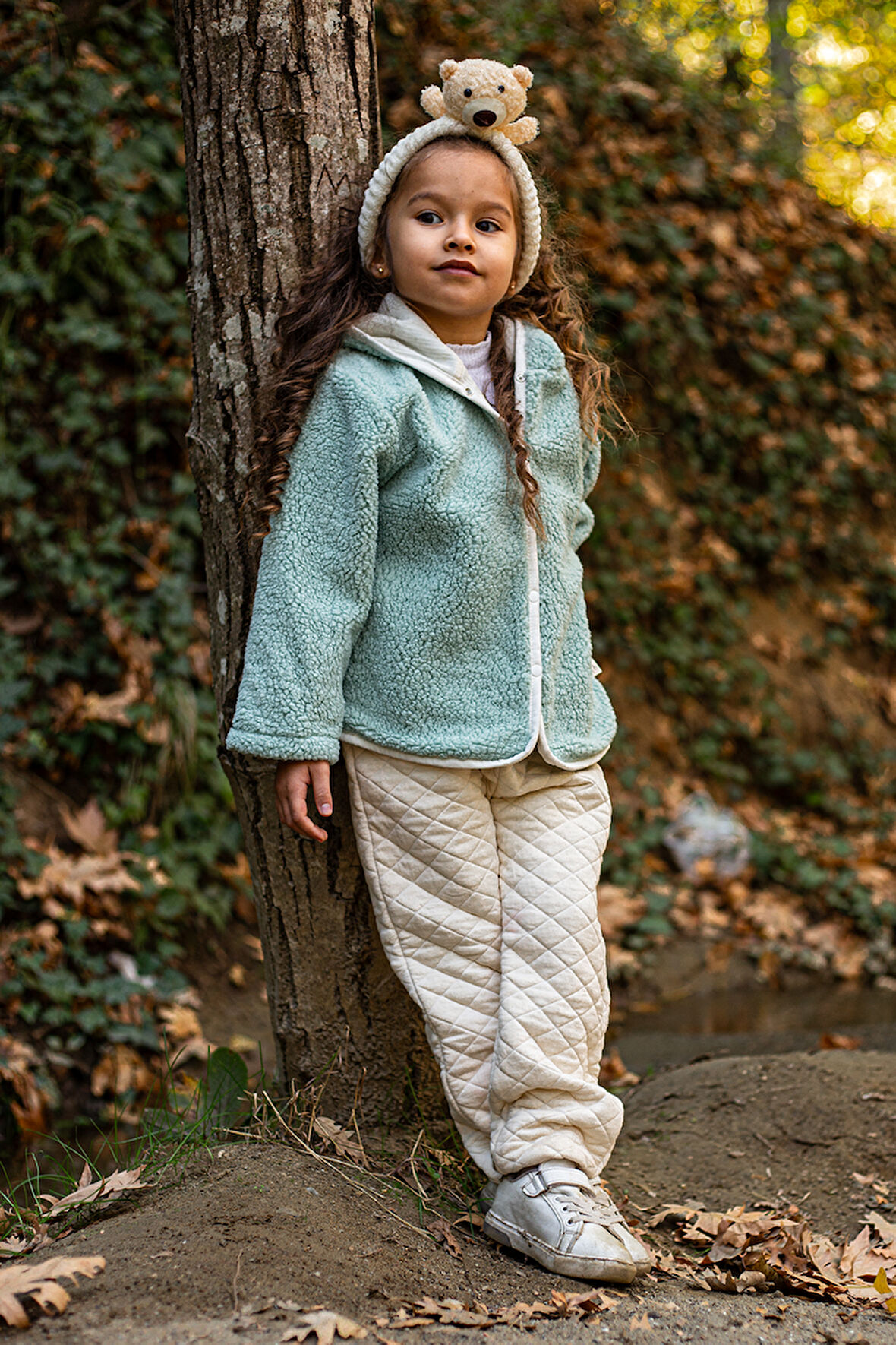 Heritage Puffy Astarlı Peluş Bebek Çocuk Ceket - Kopüşonlu Peluş Mont - ZTPUFCEKET
