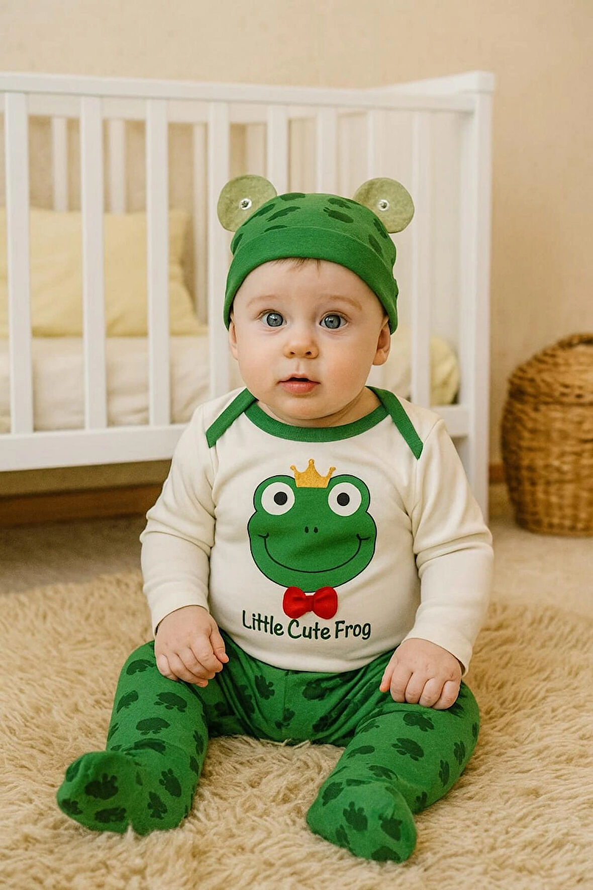 0-3. 3-6 AY SEVİMLİ HAYVANLAR  BASKILI %100 PAMUK  ÇITÇITLI BERELİ 3 LÜ TAKIM