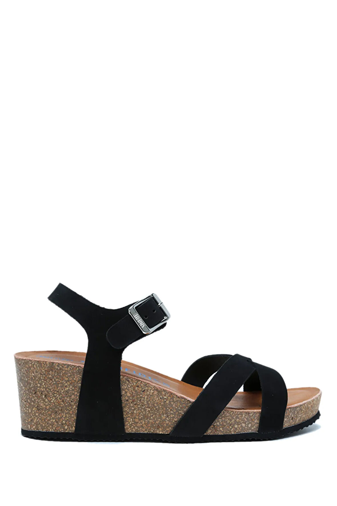 K15009 Kifidis Soft Step Kadın Dolgu Topuklu Mantar Sandalet 36-41