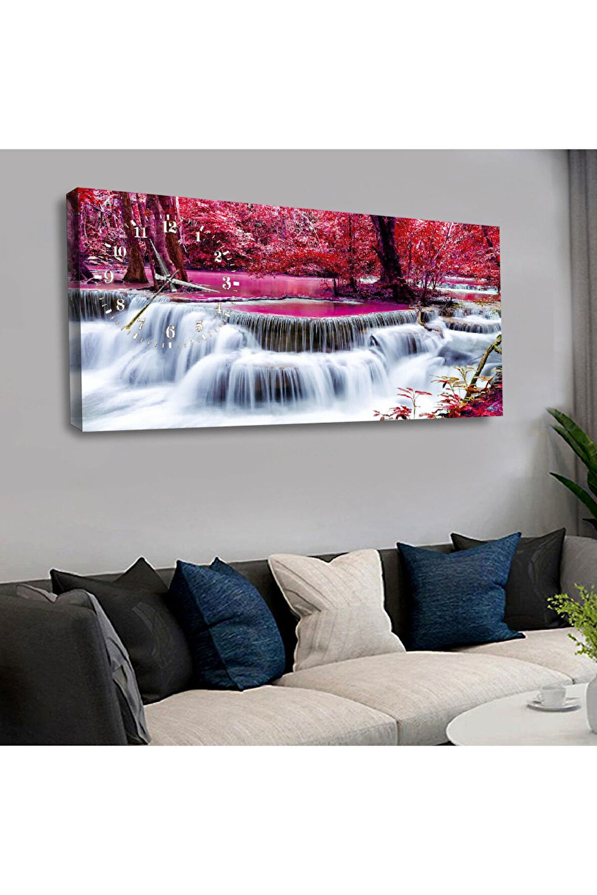 Zevahir 120x60 Cm Saatli Kanvas Tablo Kvs154