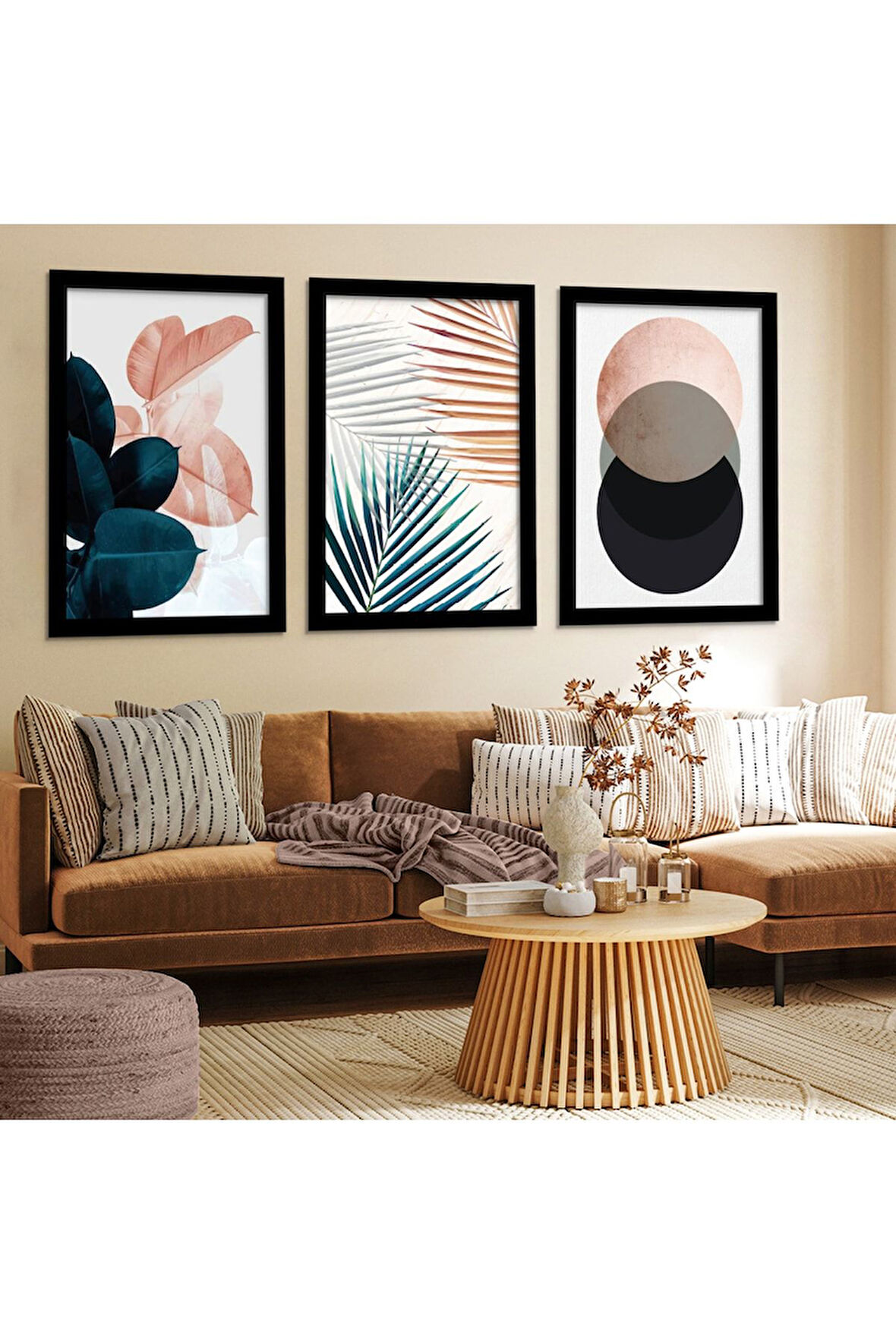 Siyah Ahşap Çerçeveli Modern Tablo