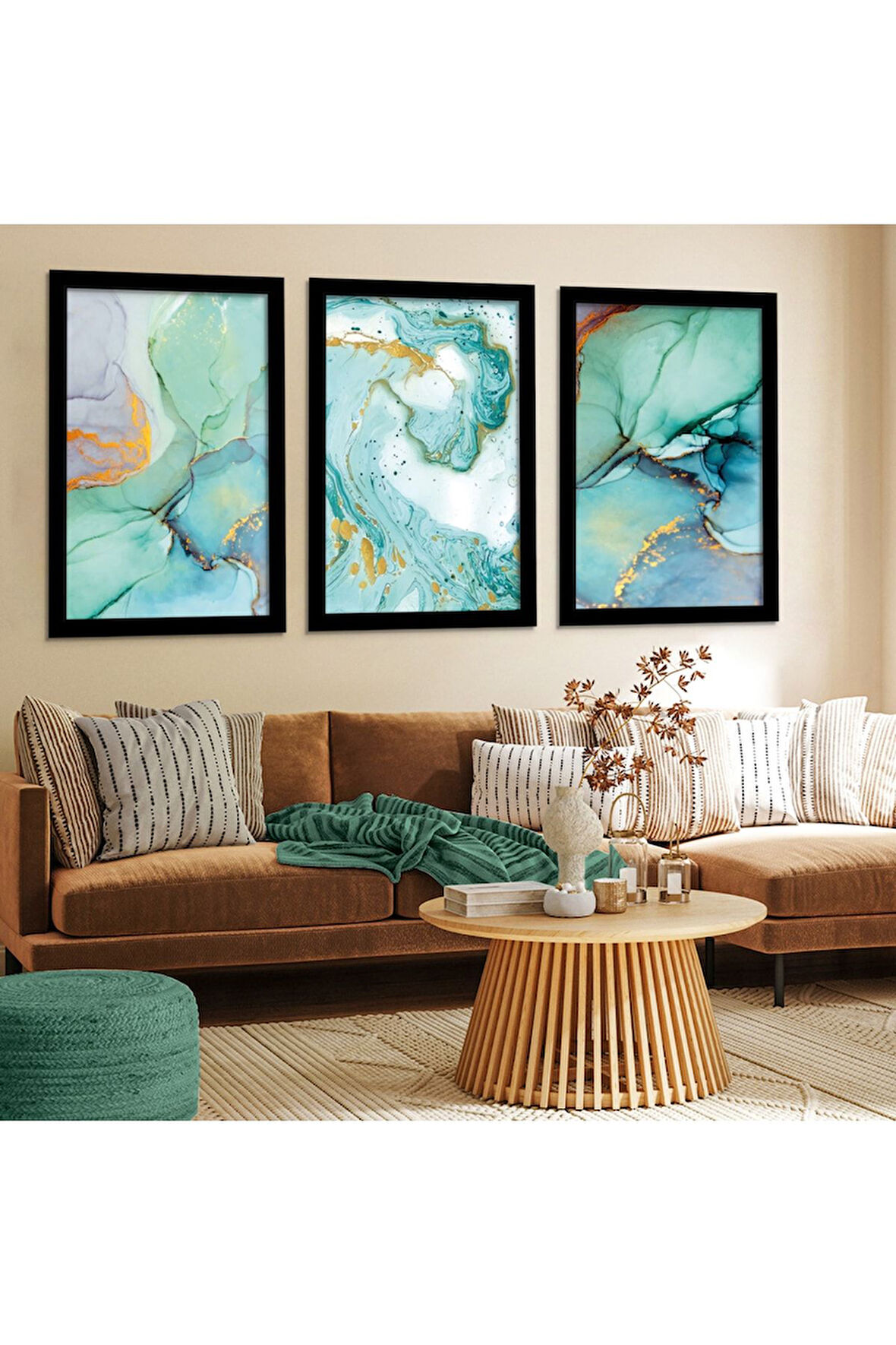 Siyah Ahşap Çerçeveli Modern Tablo