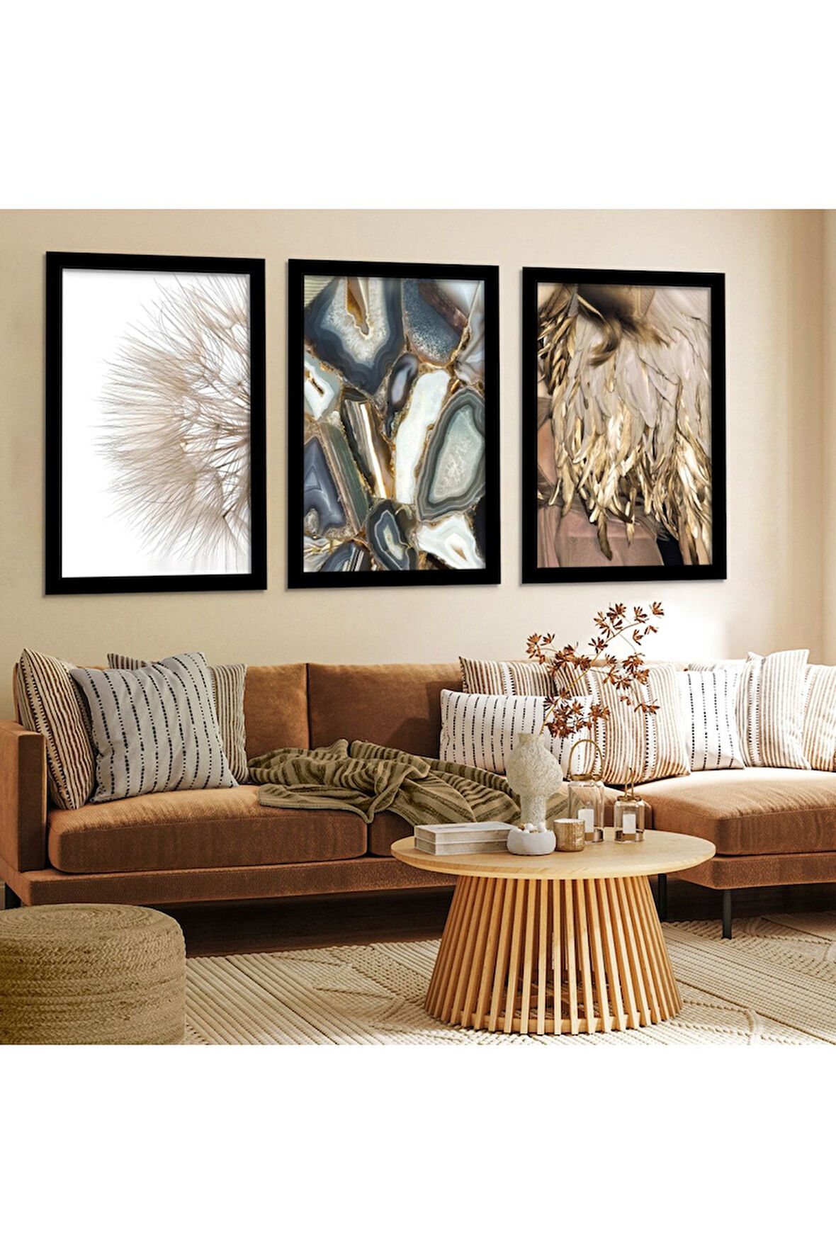 Siyah Ahşap Çerçeveli Modern Tablo
