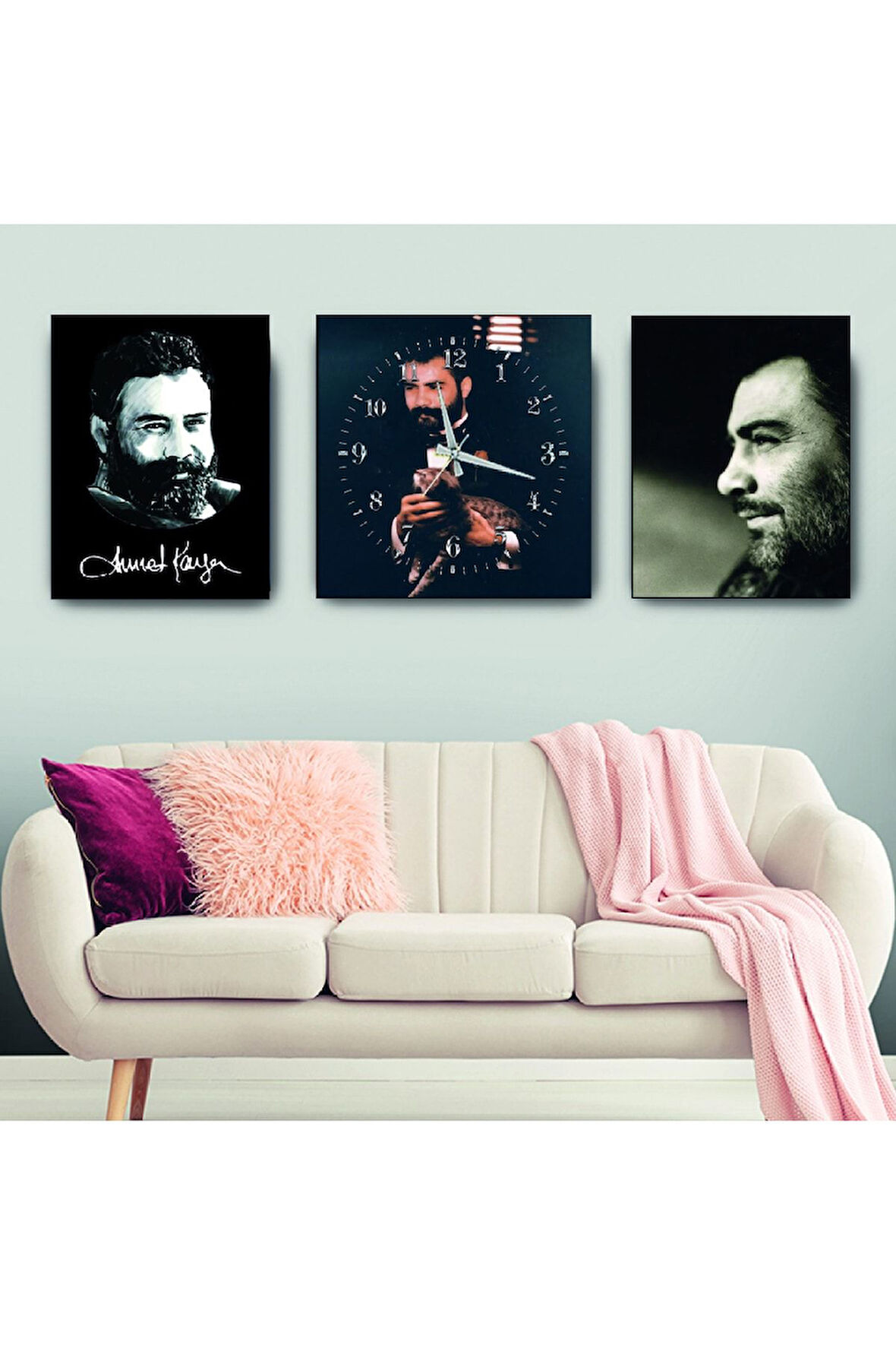 Ahmet Kaya Mdf Tablo Ve Saat Kombin