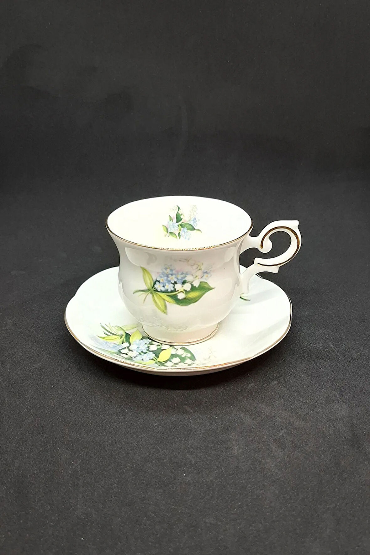 Vadideki Zambak Vintage Duble Kahve Fincanı 2 Parça 180 ml