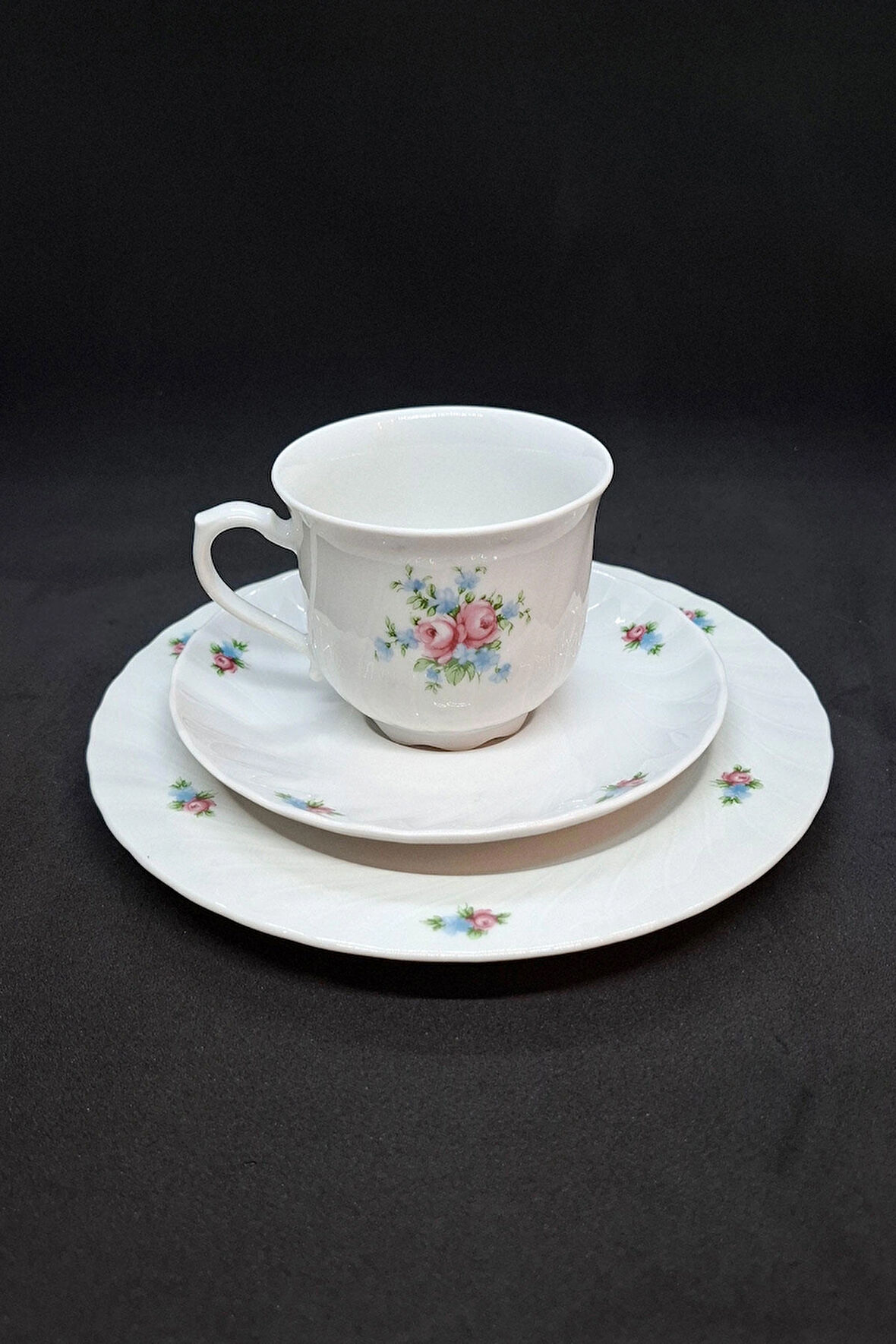 Seltmann Weiden Regina Çay Fincanı 3 Parça 210 ml Pembe Mavi