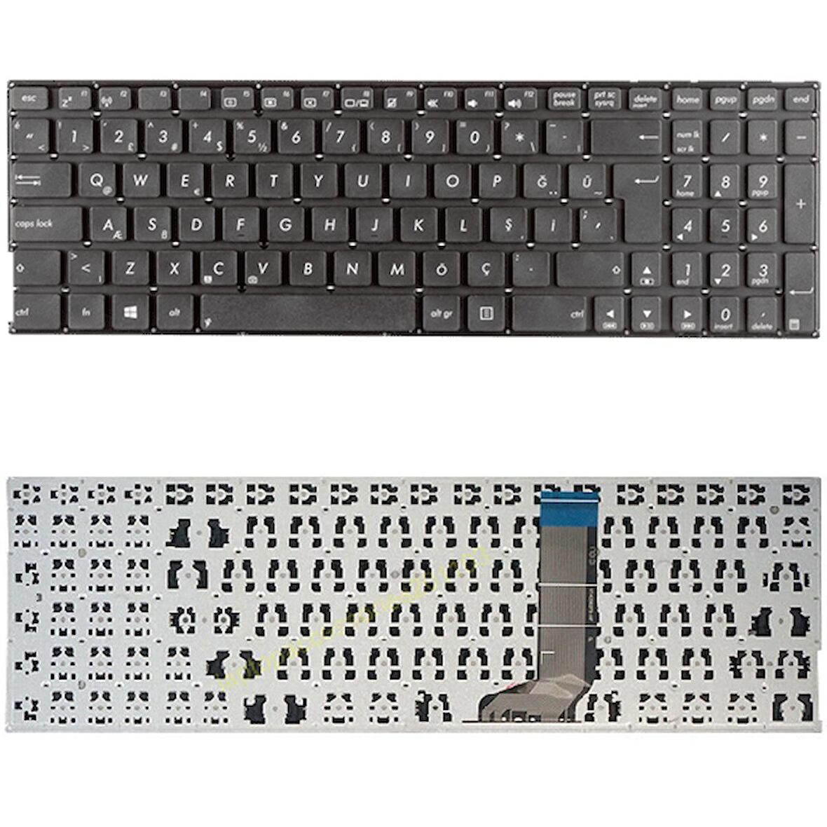 Asus K556UQ-DM554T, K556UQ-DM555T, K556UQ-XX466T Klavye Tuş Takımı Tuş Seti Siyah Türkçe