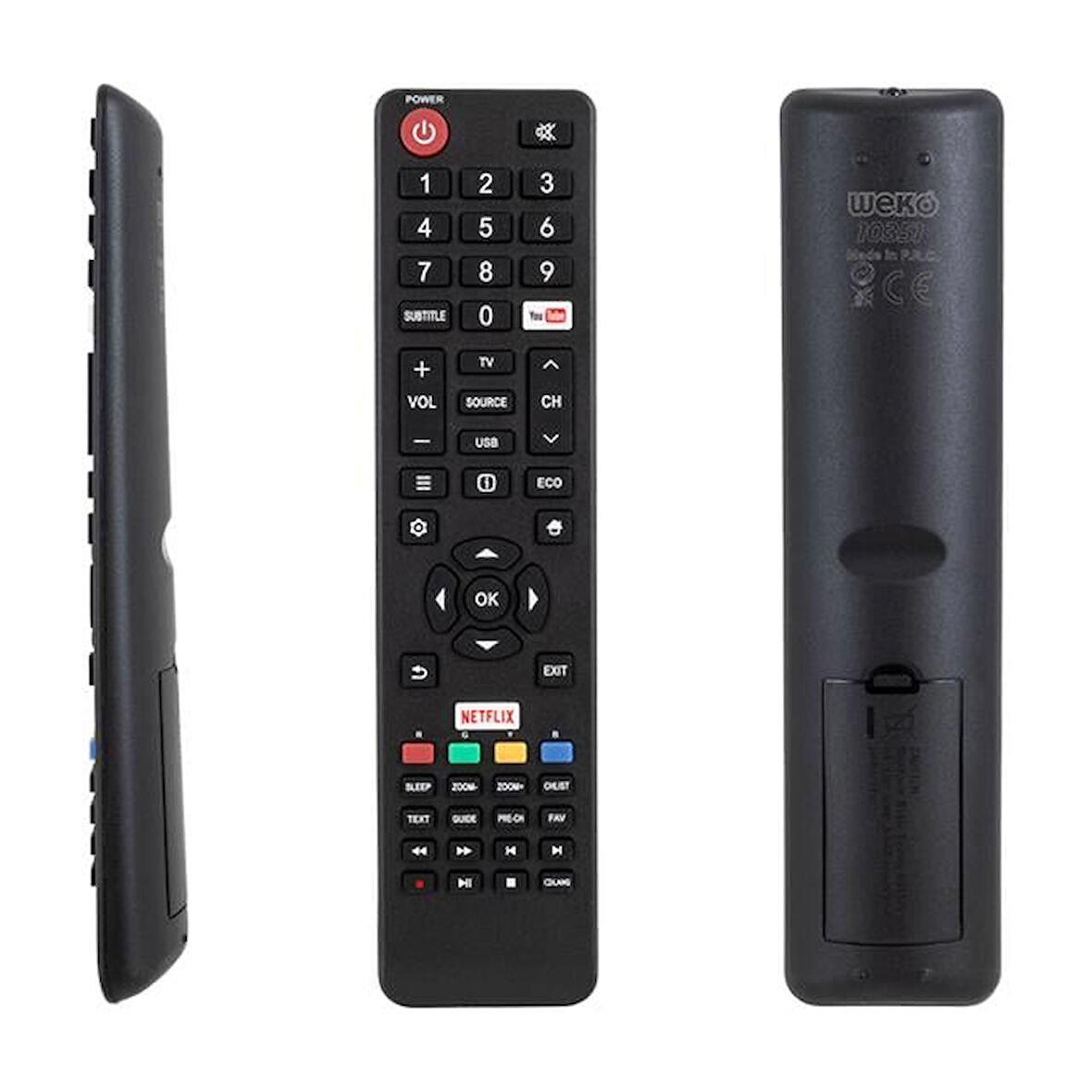 Weko Tesla 06-532w54-tla1xs Youtube-netflix Tuşlu Lcd Led Tv Kumanda