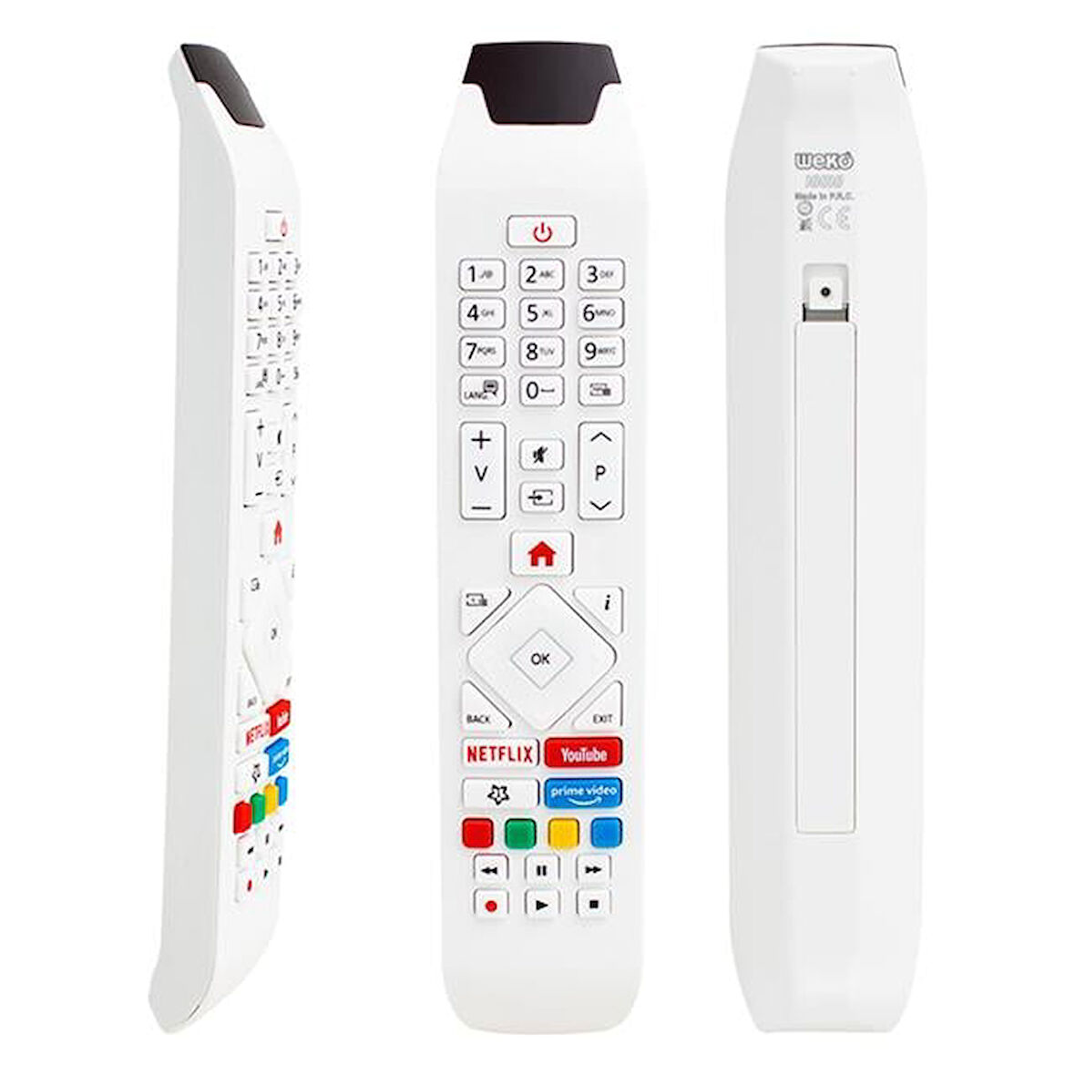 Vestel Rca343140p Youtube-netflix-prime Video Tuşlu Lcd-led Tv Kumanda Beyaz