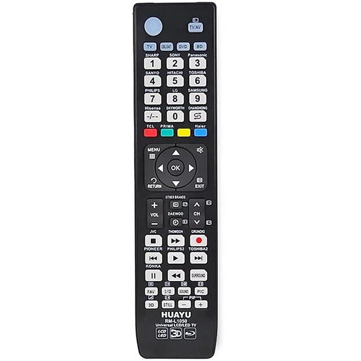 Huayu Rm-l1050 Tv-sat-dvd-bd Universal Kumanda