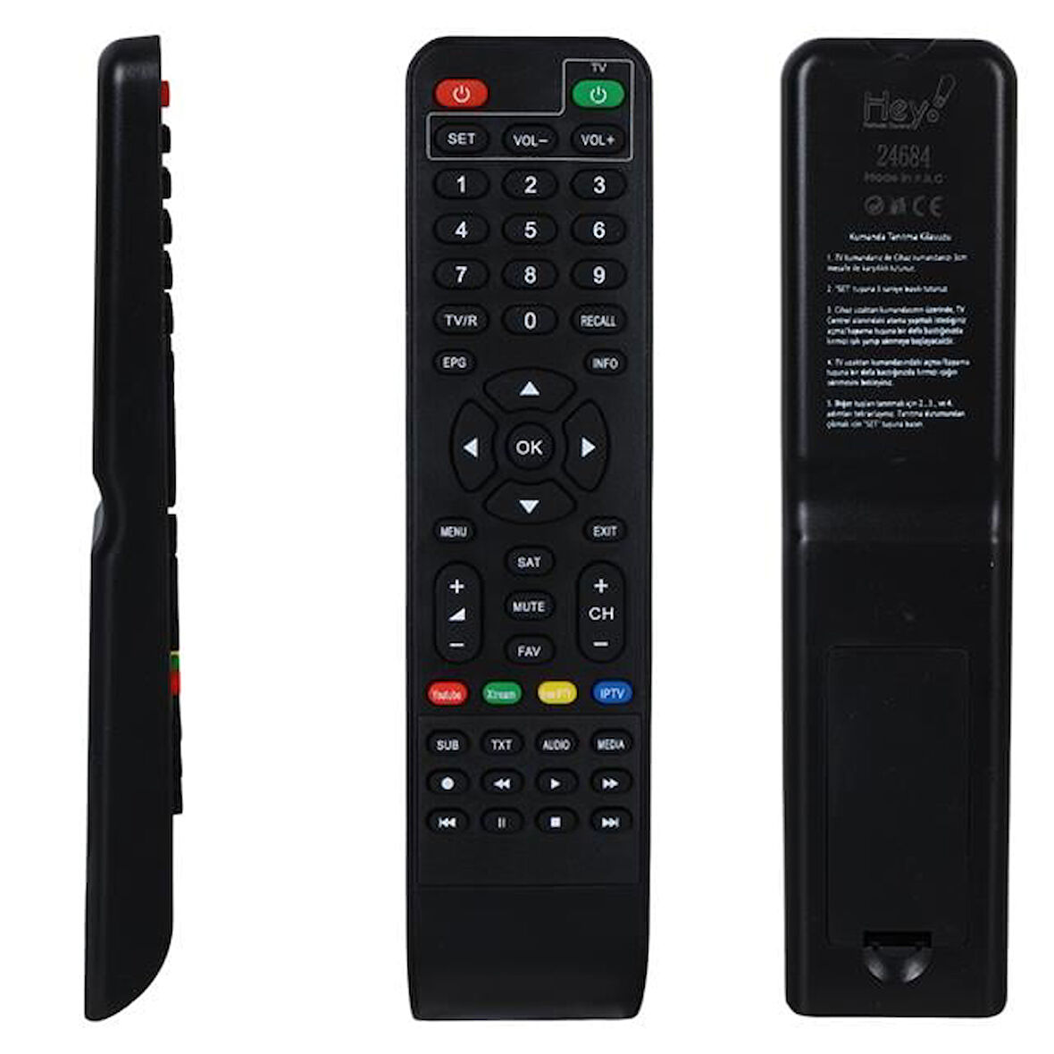 Dreamstar Y33a Youtube Tuşlu Hd Uydu Kumandası