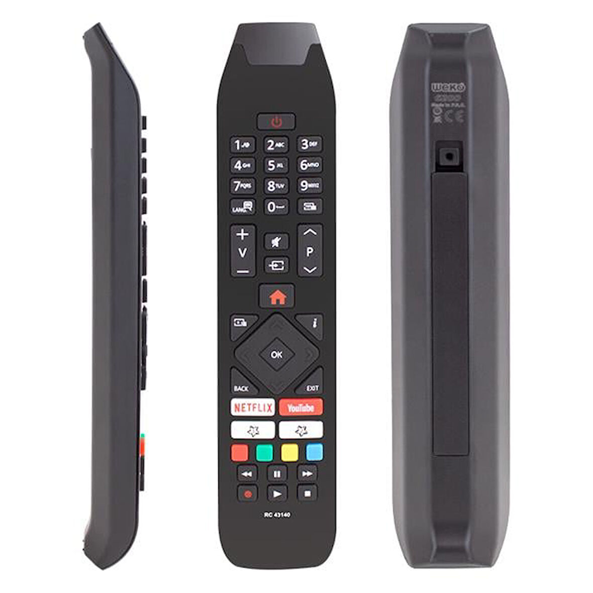 Vestel Rc 43140 H0297a Netflix-youtube Tuşlu Tv Kumandası