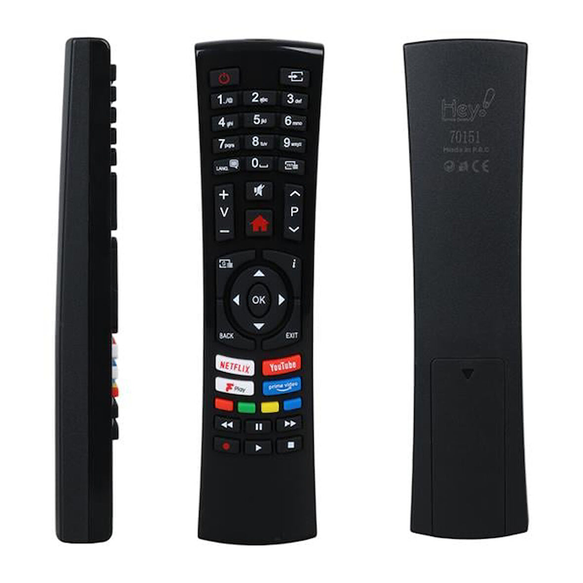 Hey Küçük Kalıp Vestel 4391p Black Fplay Netflix - Youtube - Play Tuşlu Lcd Led Tv Kumanda