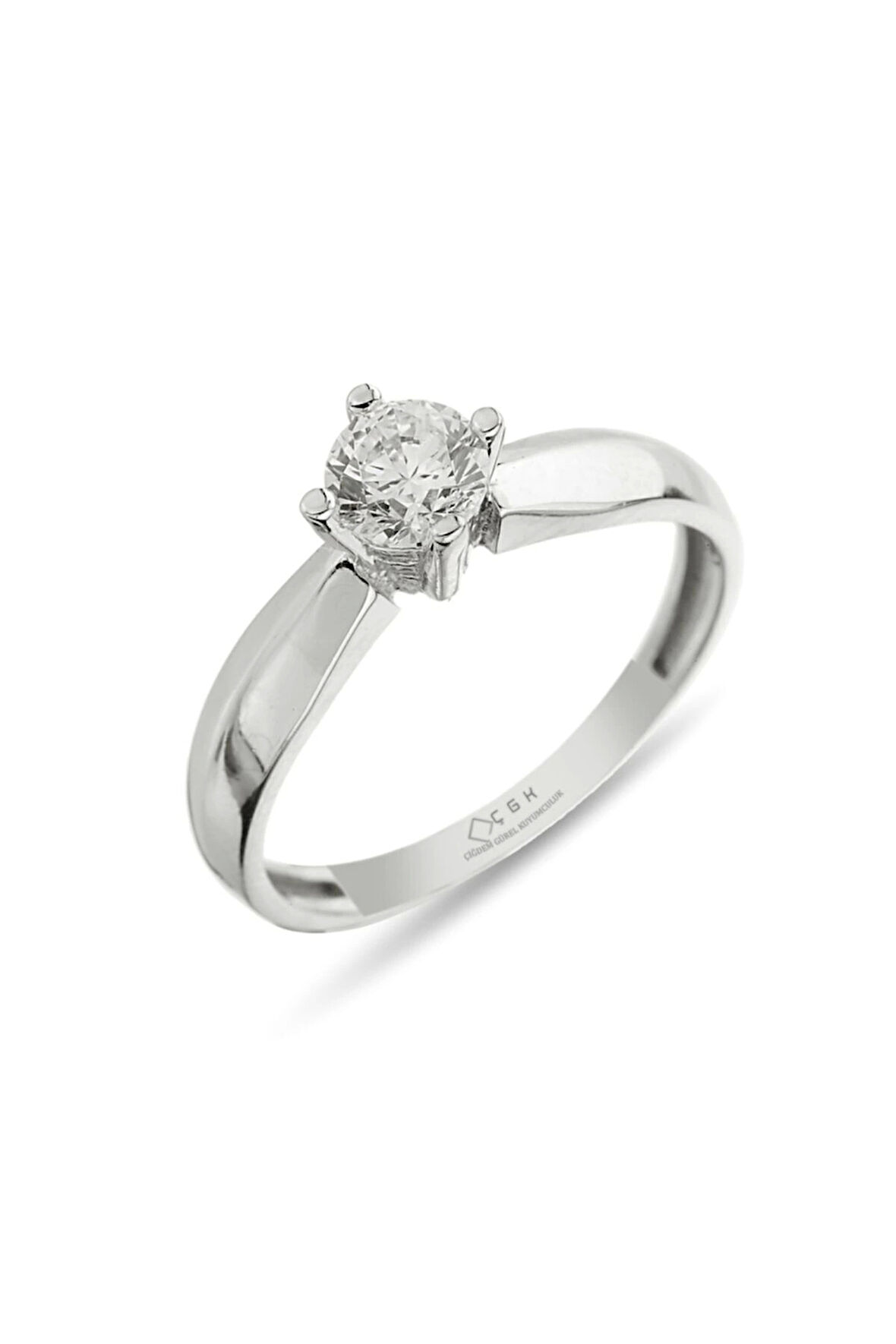 Kadın Sevgililer Günü Tektaş 8 Ayar Altın Yüzük Zy088